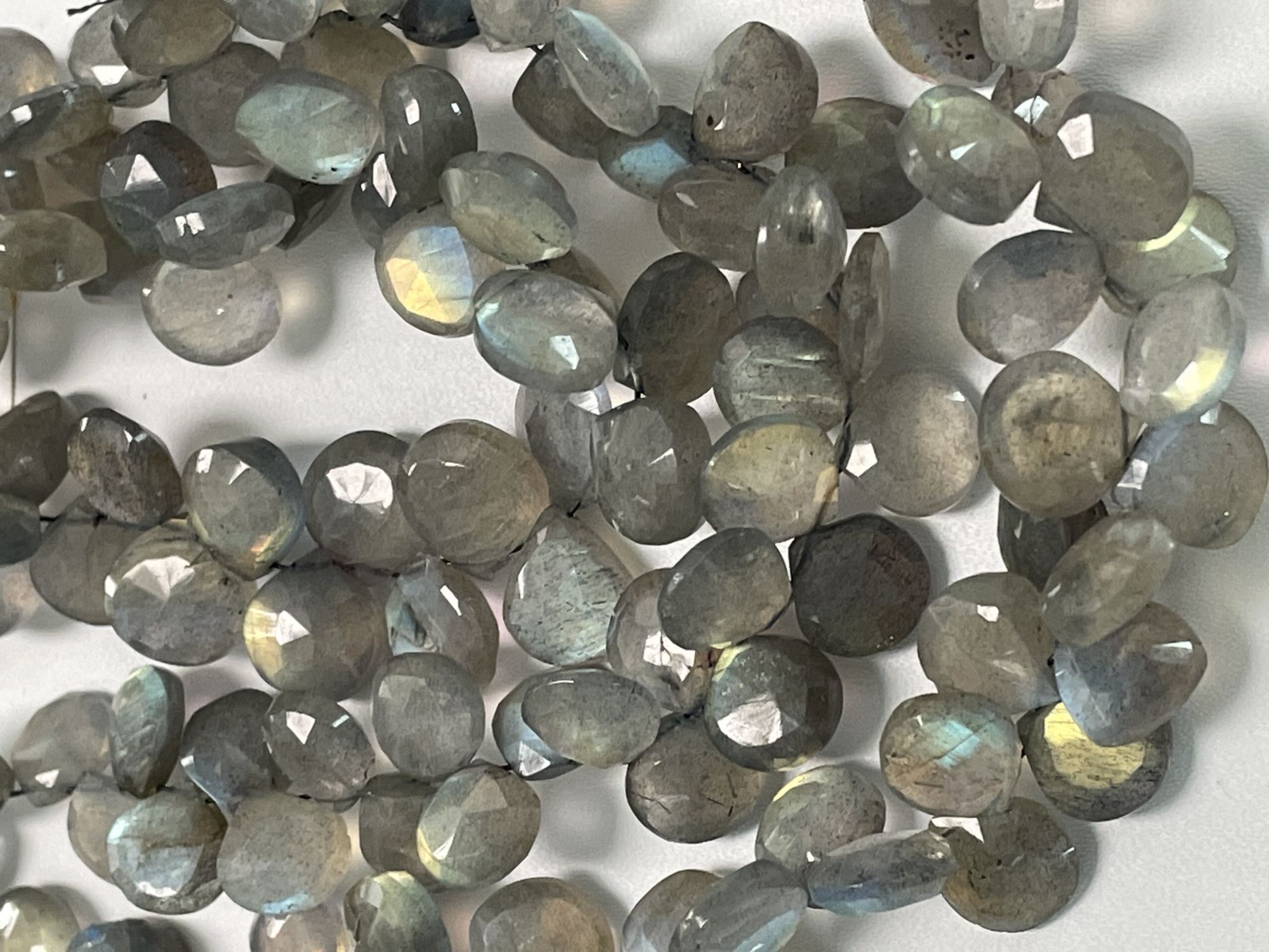 Labradorite Heart Faceted
