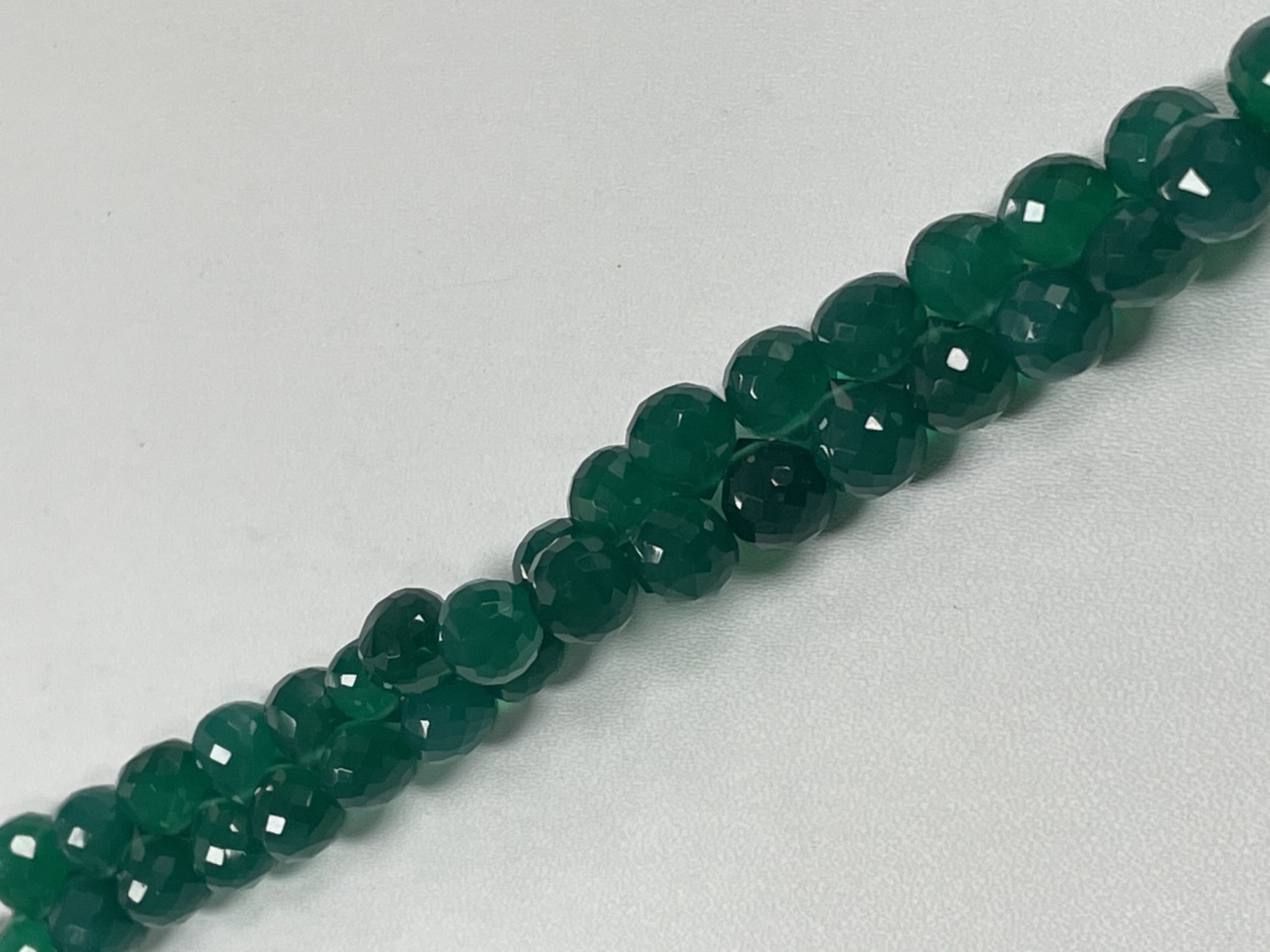 Green Onyx Onions Faceted