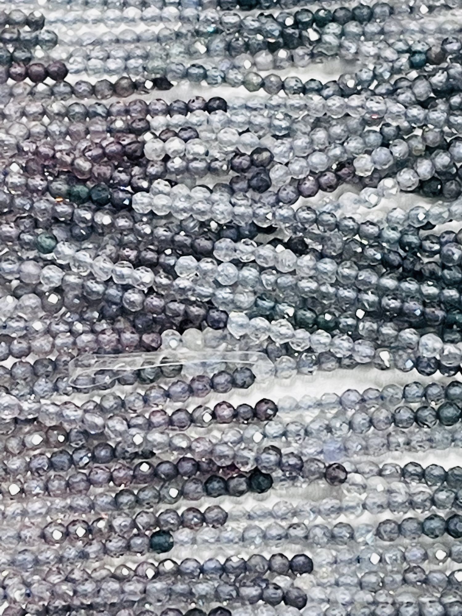 Shaded Purple Spinel Rondelle Faceted