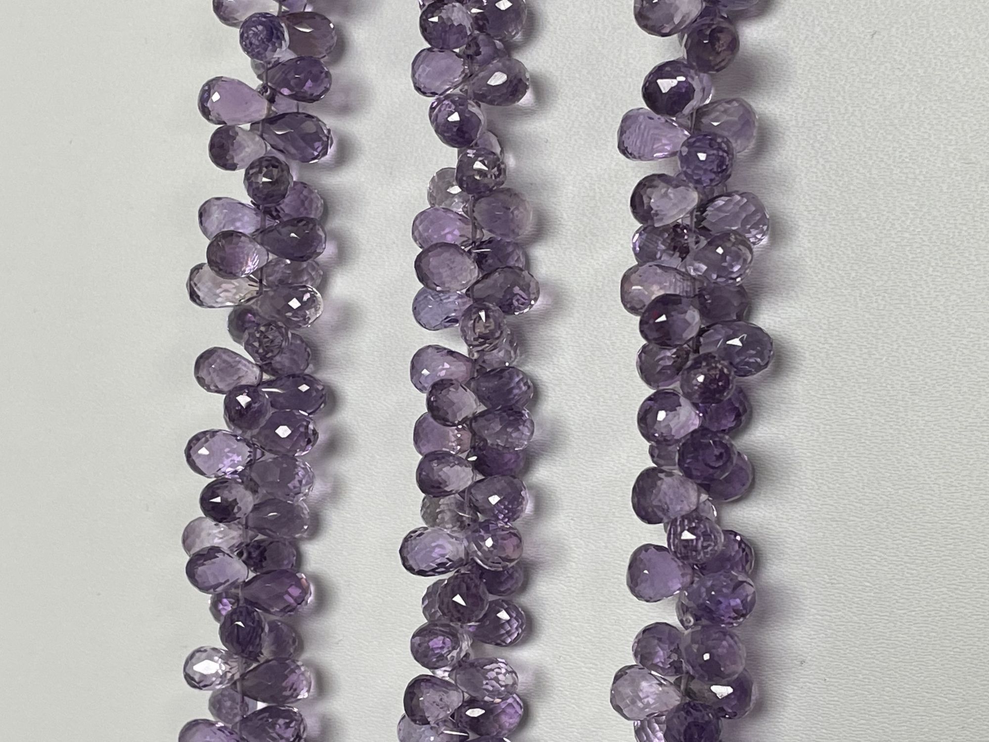 Purple Amethyst Drop Faceted