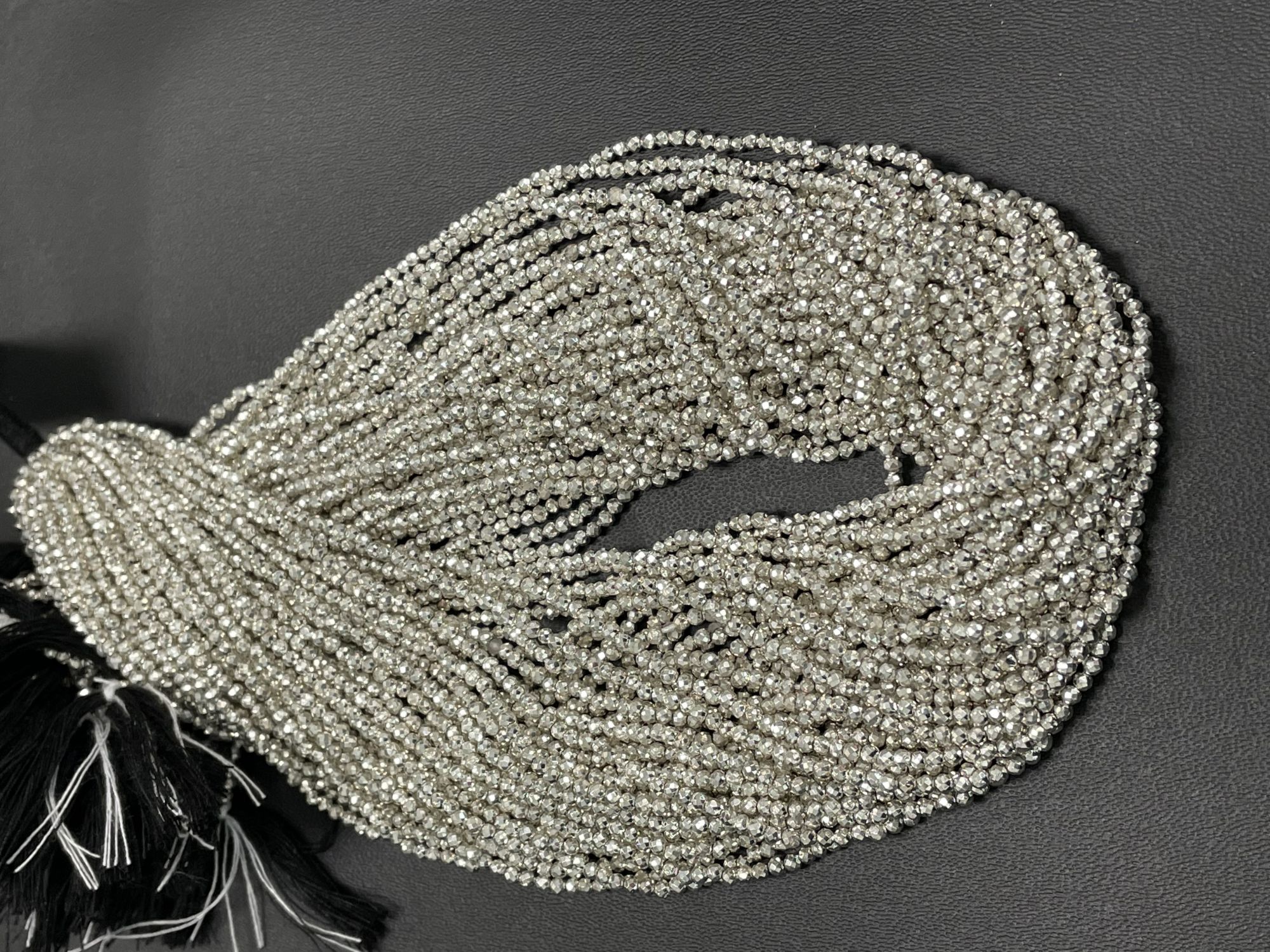 Pyrite Rondelle Faceted