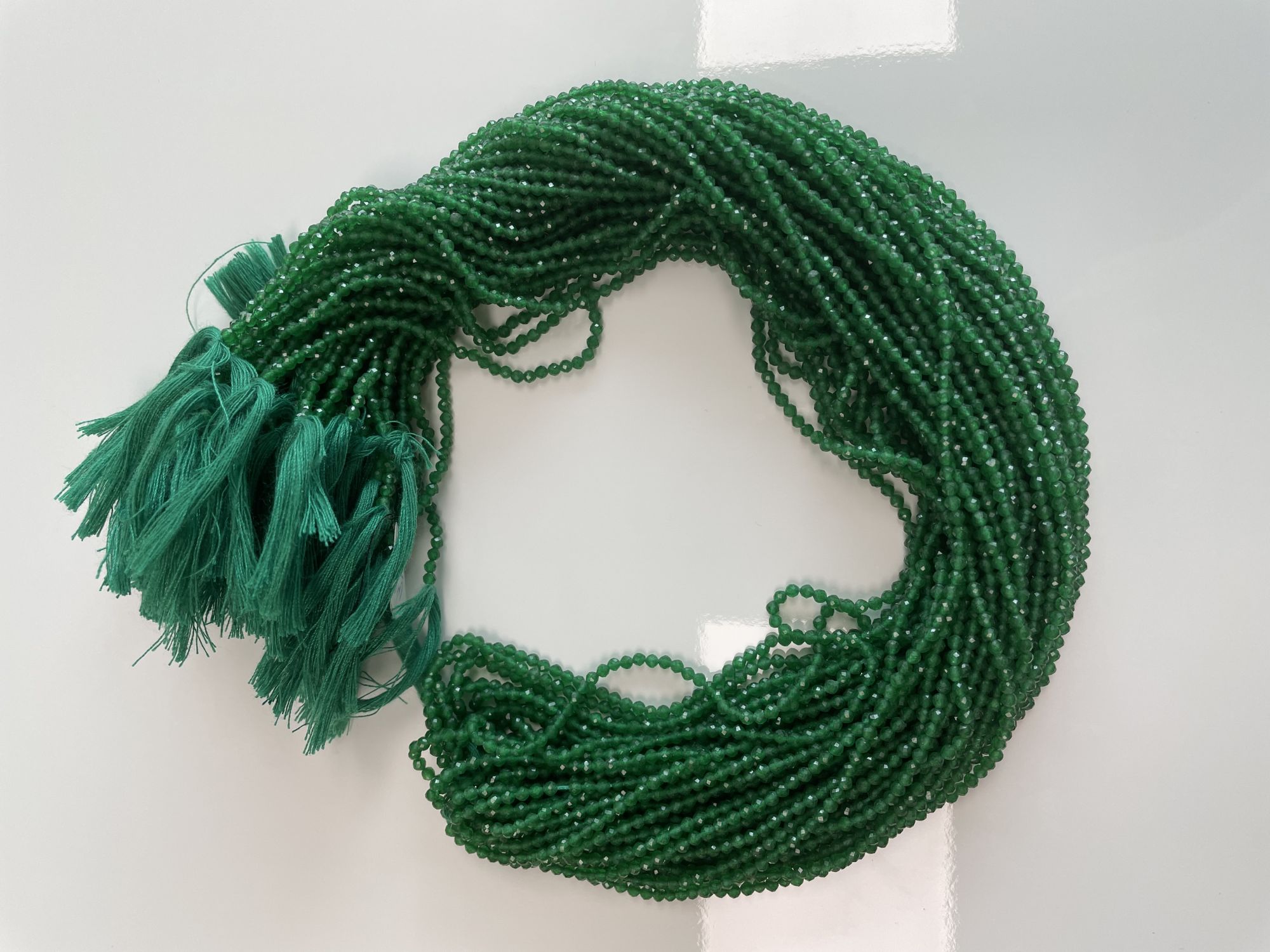 Jade Rondelle Faceted