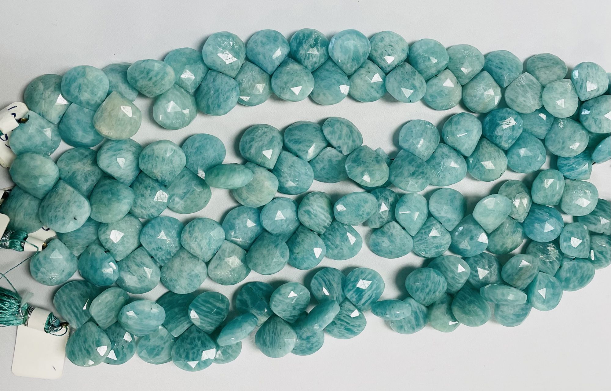 Amazonite Heart Faceted
