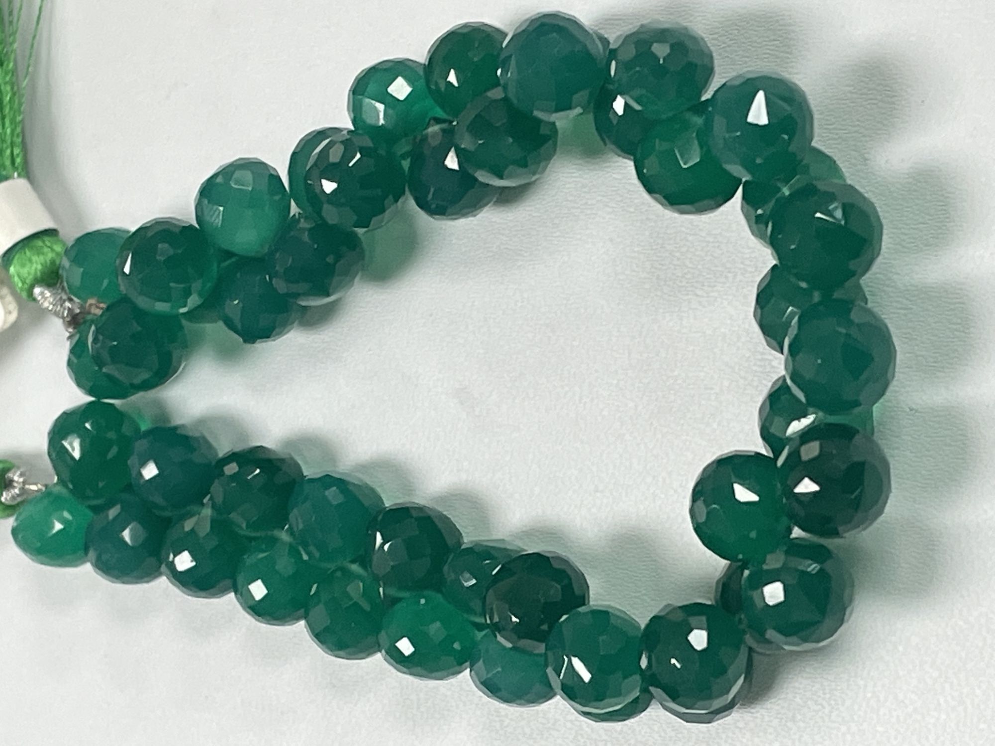 Green Onyx Onions Faceted