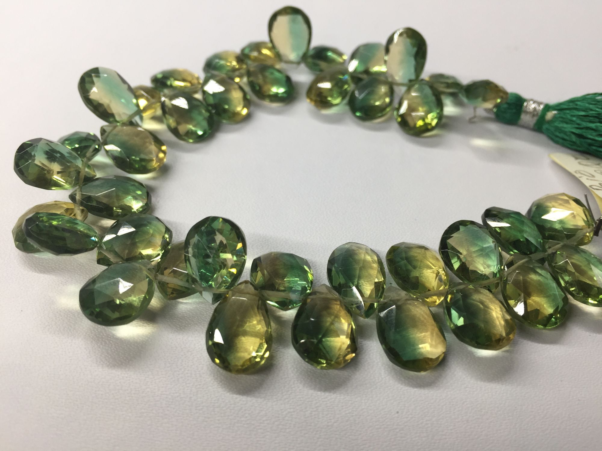 Bio Hydro Quartz Pear Faceted