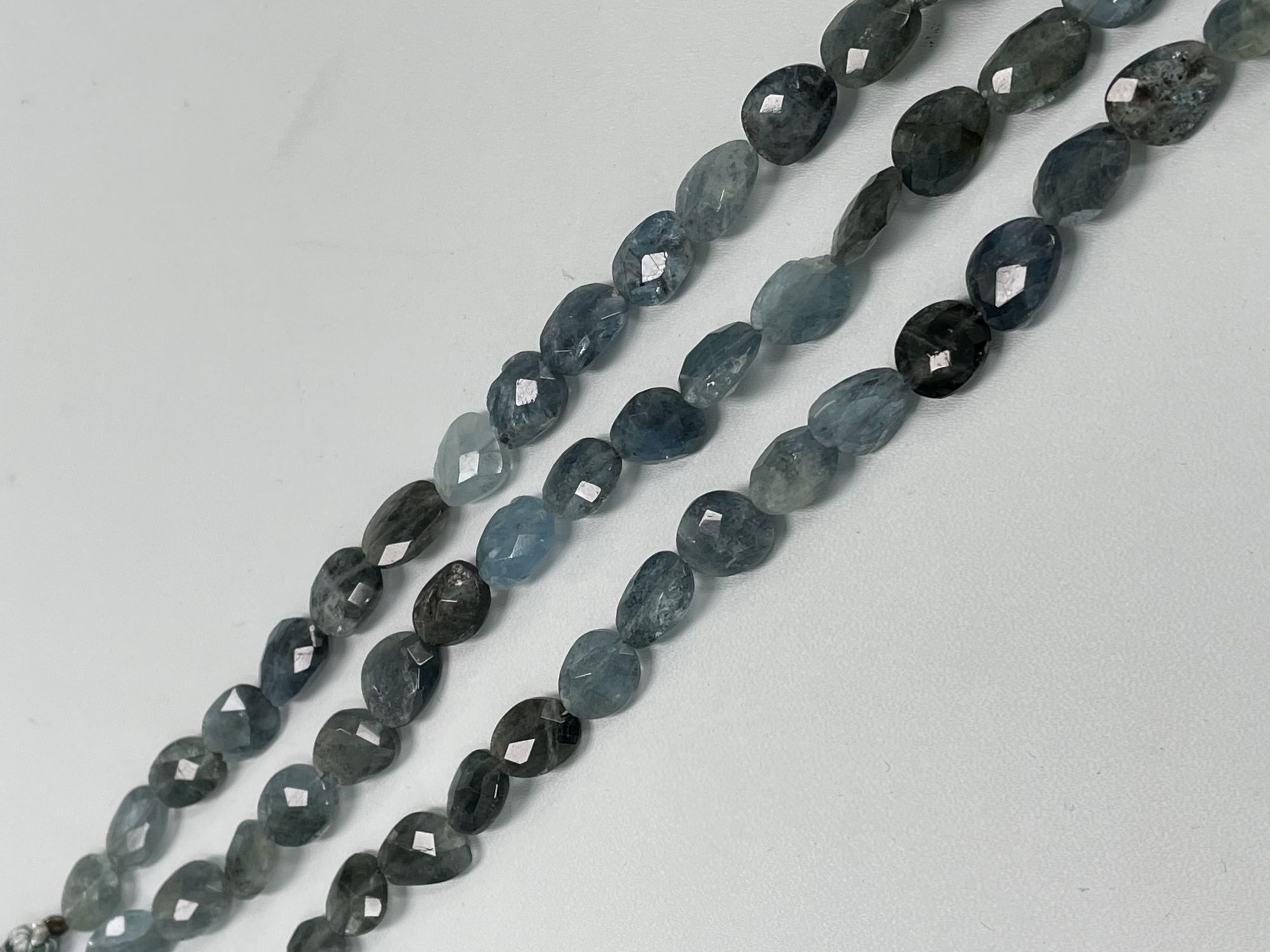 Moss Aquamarine Nugget Faceted