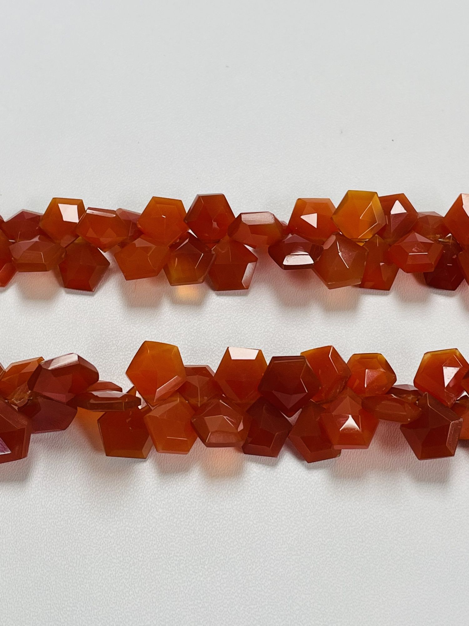 Carnelian Funky Cut Faceted
