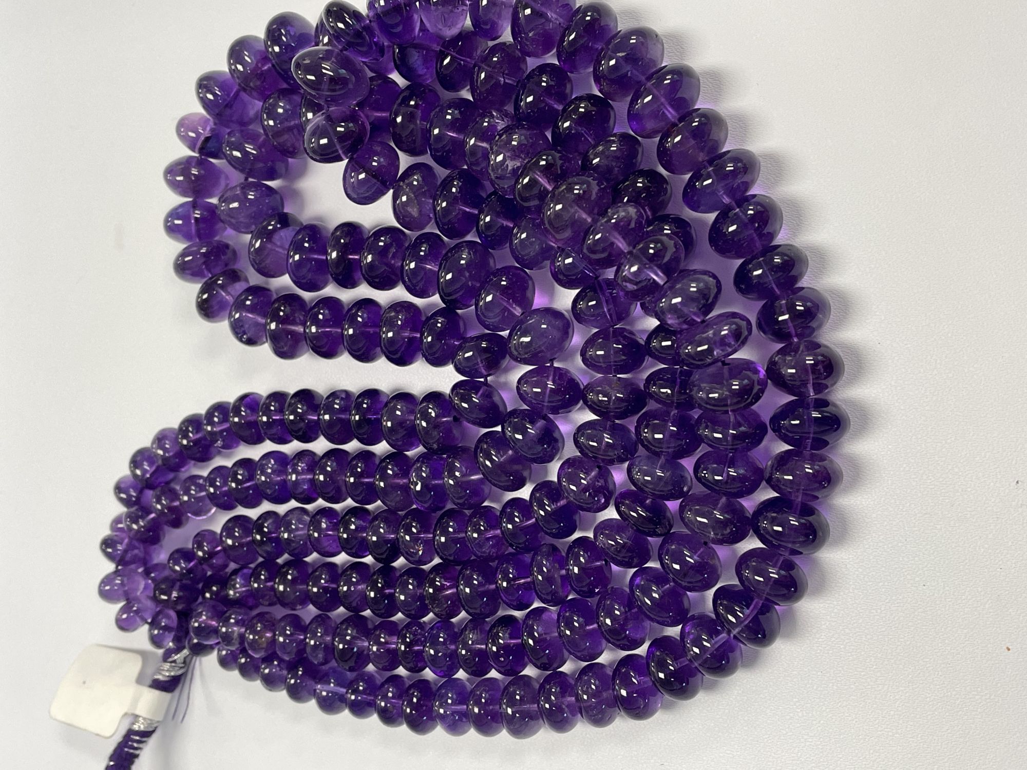 Purple Amethyst Rondelle Smooth