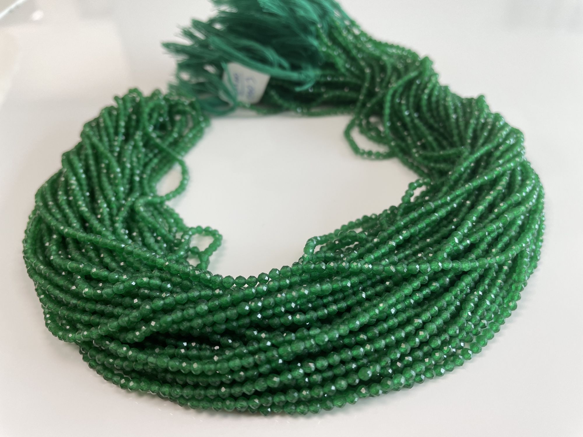 Jade Rondelle Faceted