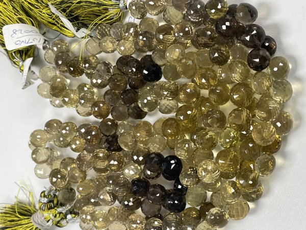 Bio Lemon Quartz Onion Faceted