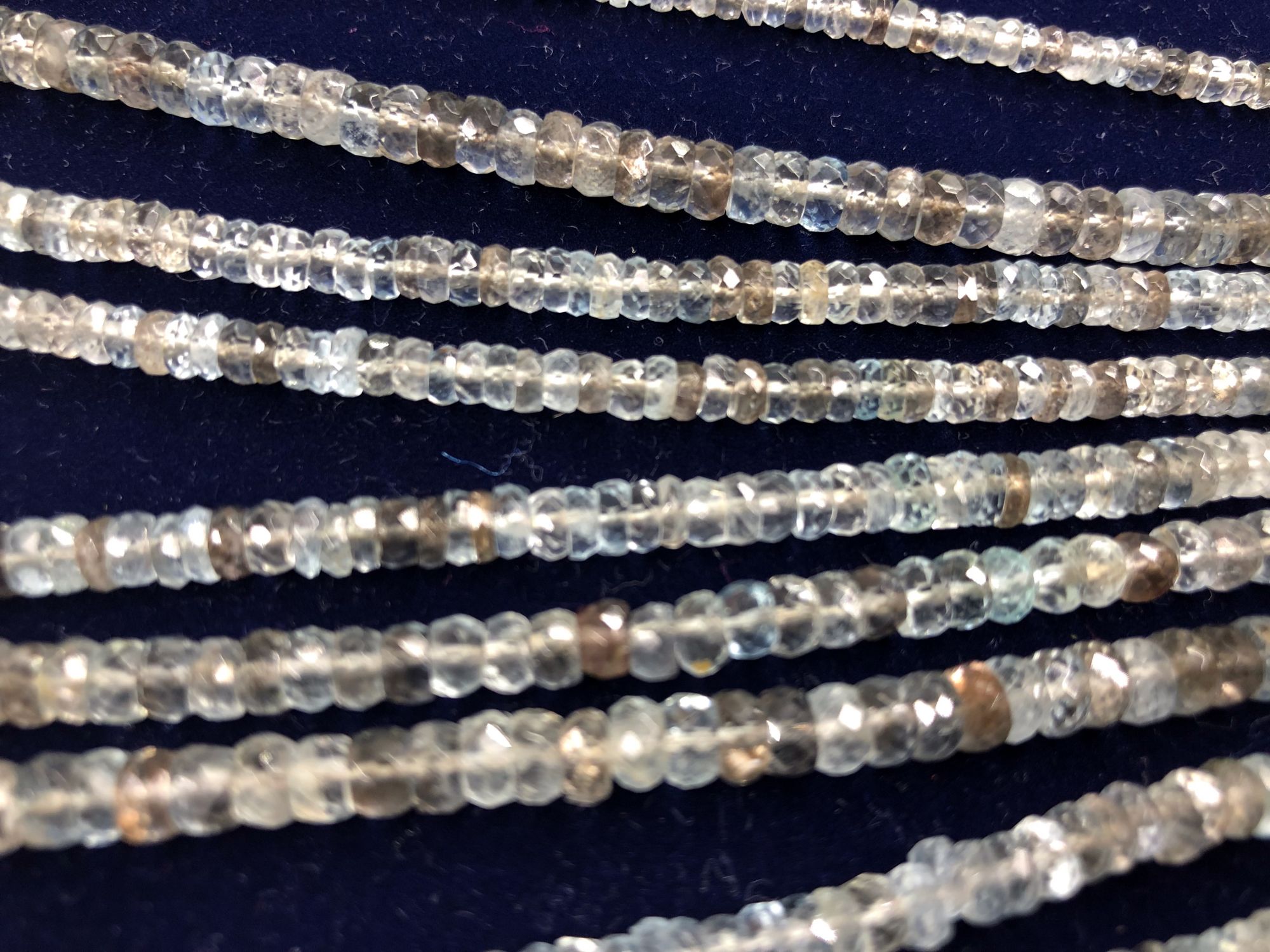 Copper Bearing Aquamarine rondelle