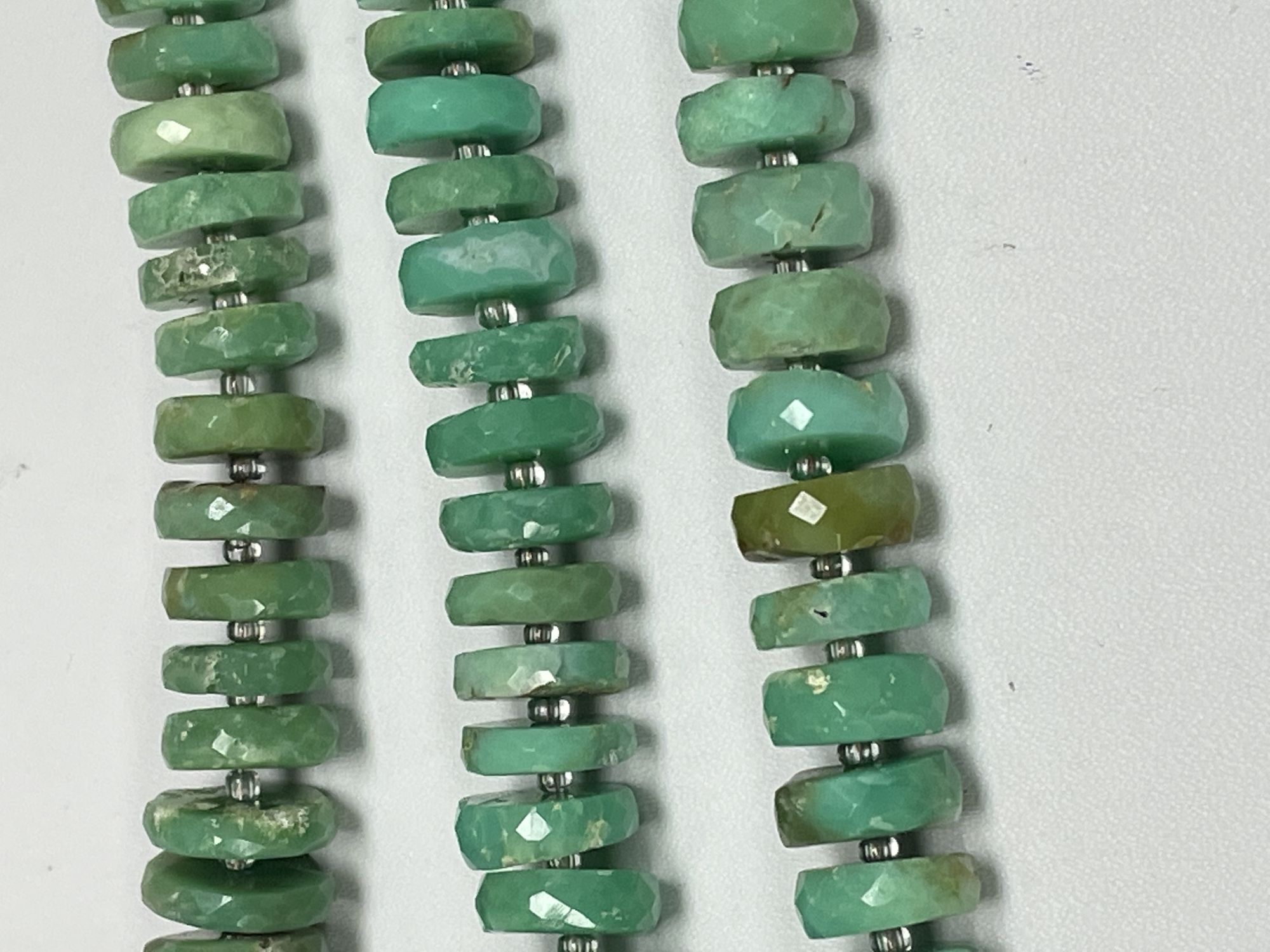 Chrysoprase Rondelle Faceted