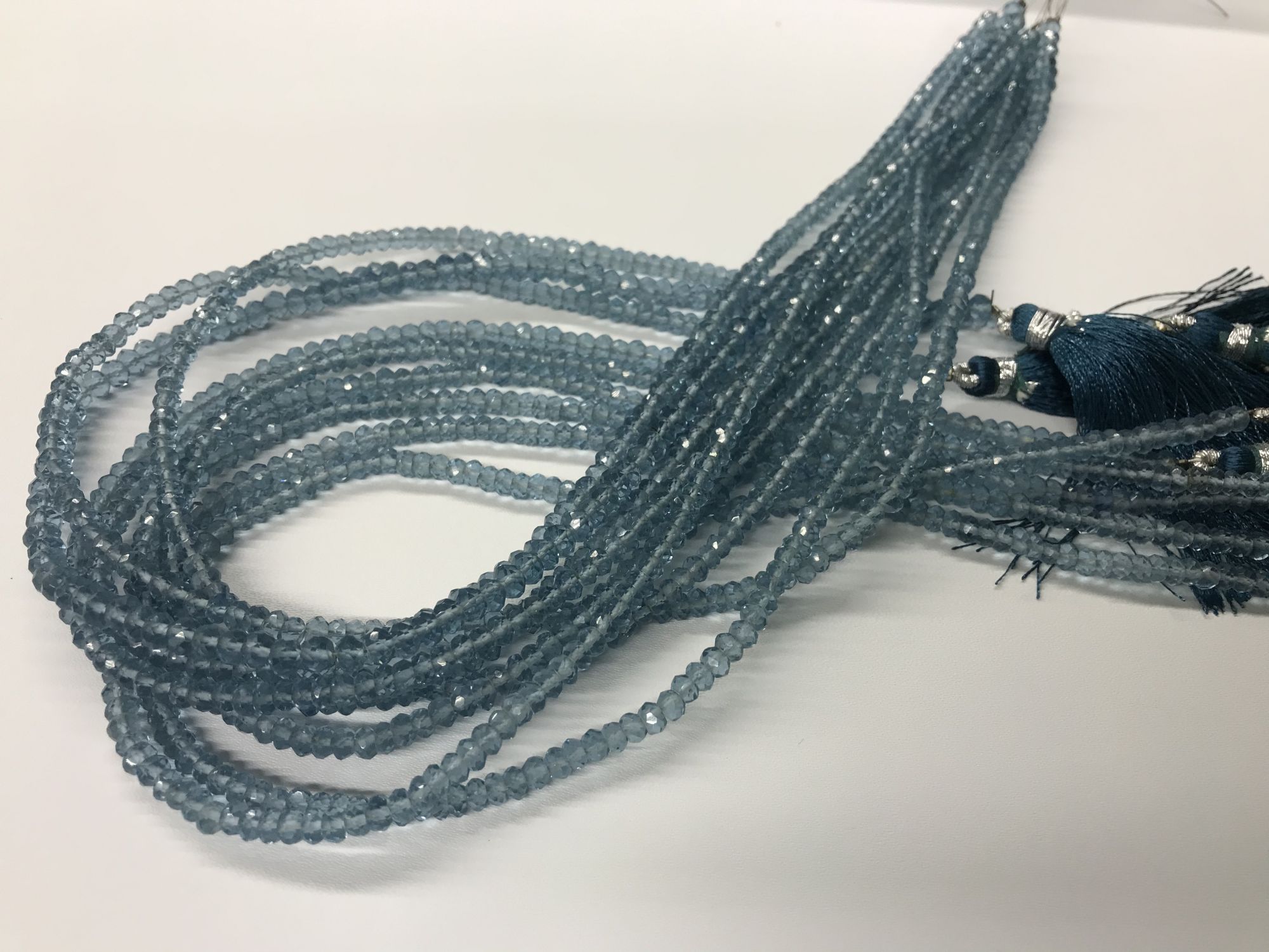 Hydro Quartz Rondelle Faceted