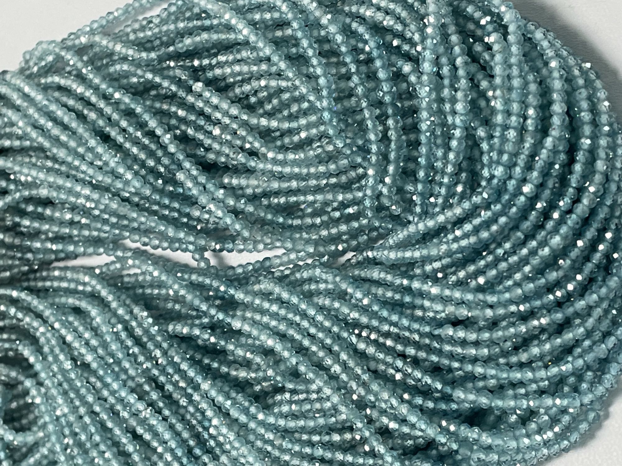 Shaded Zircon Rondelle Faceted