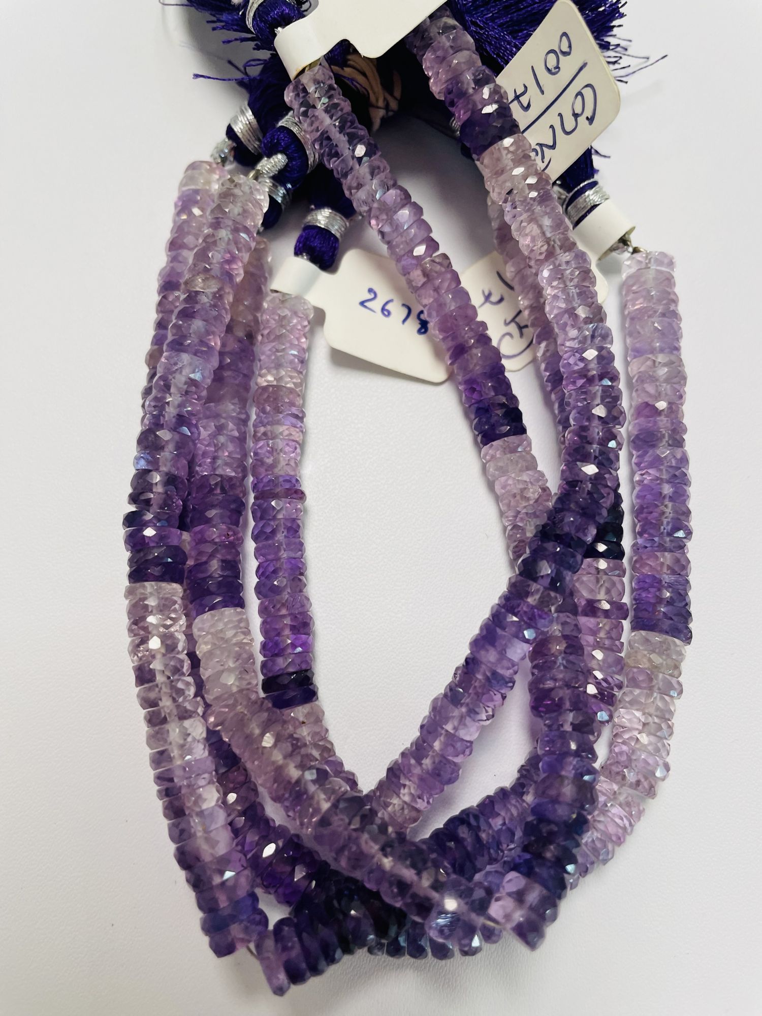Purple Amethyst Tire Faceted