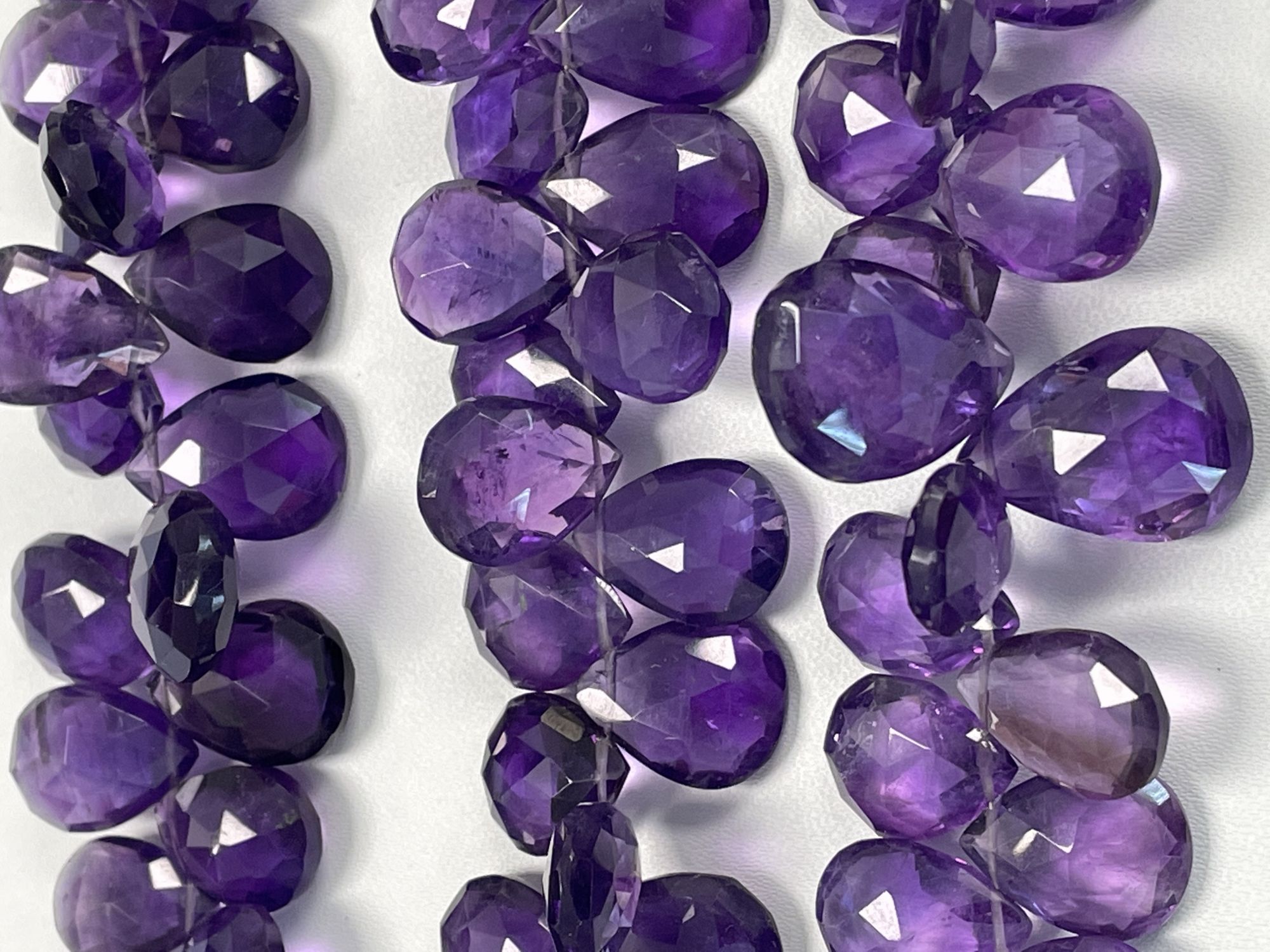 Purple Amethyst Pear Faceted