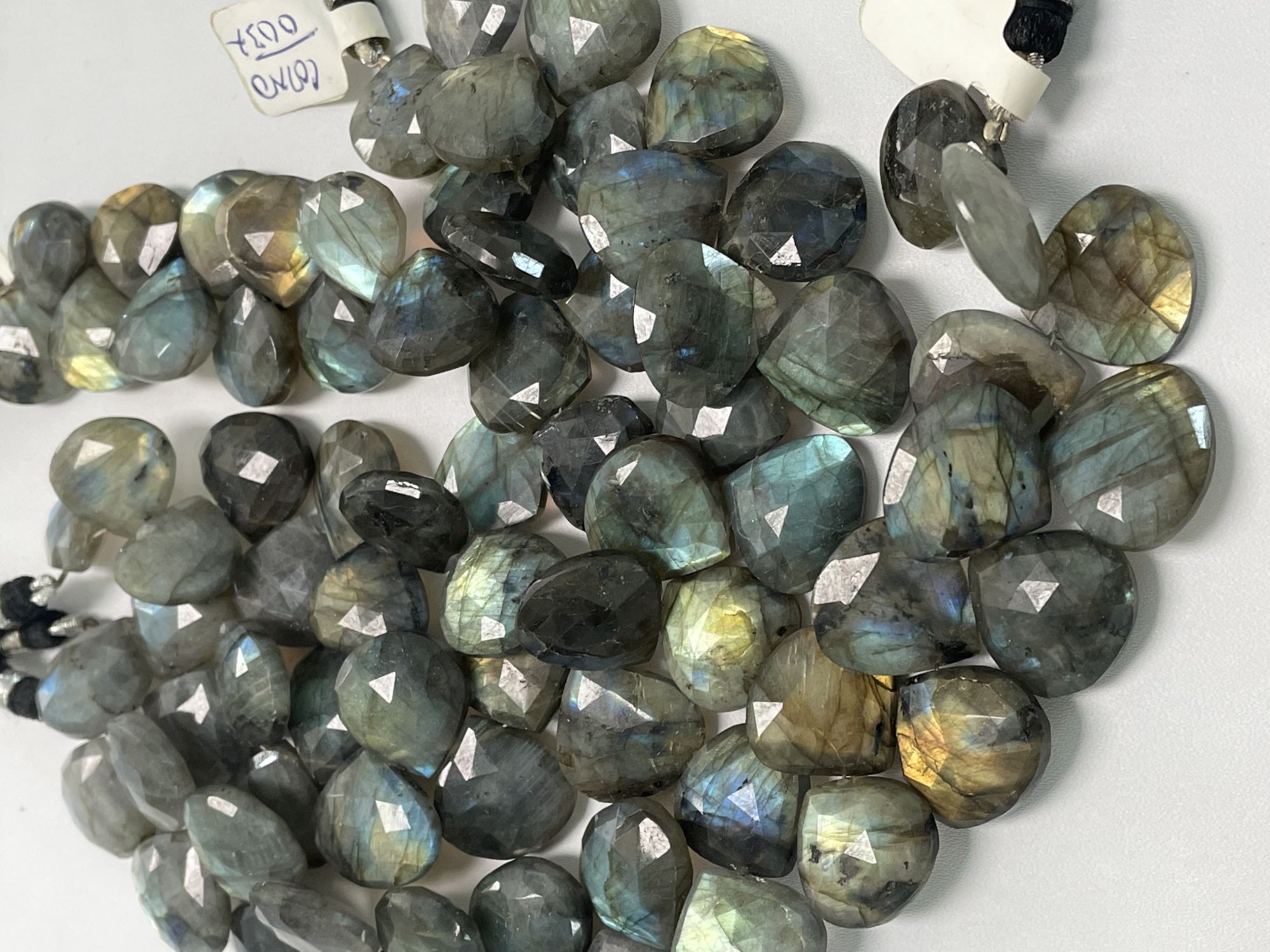 Labradorite Heart Faceted