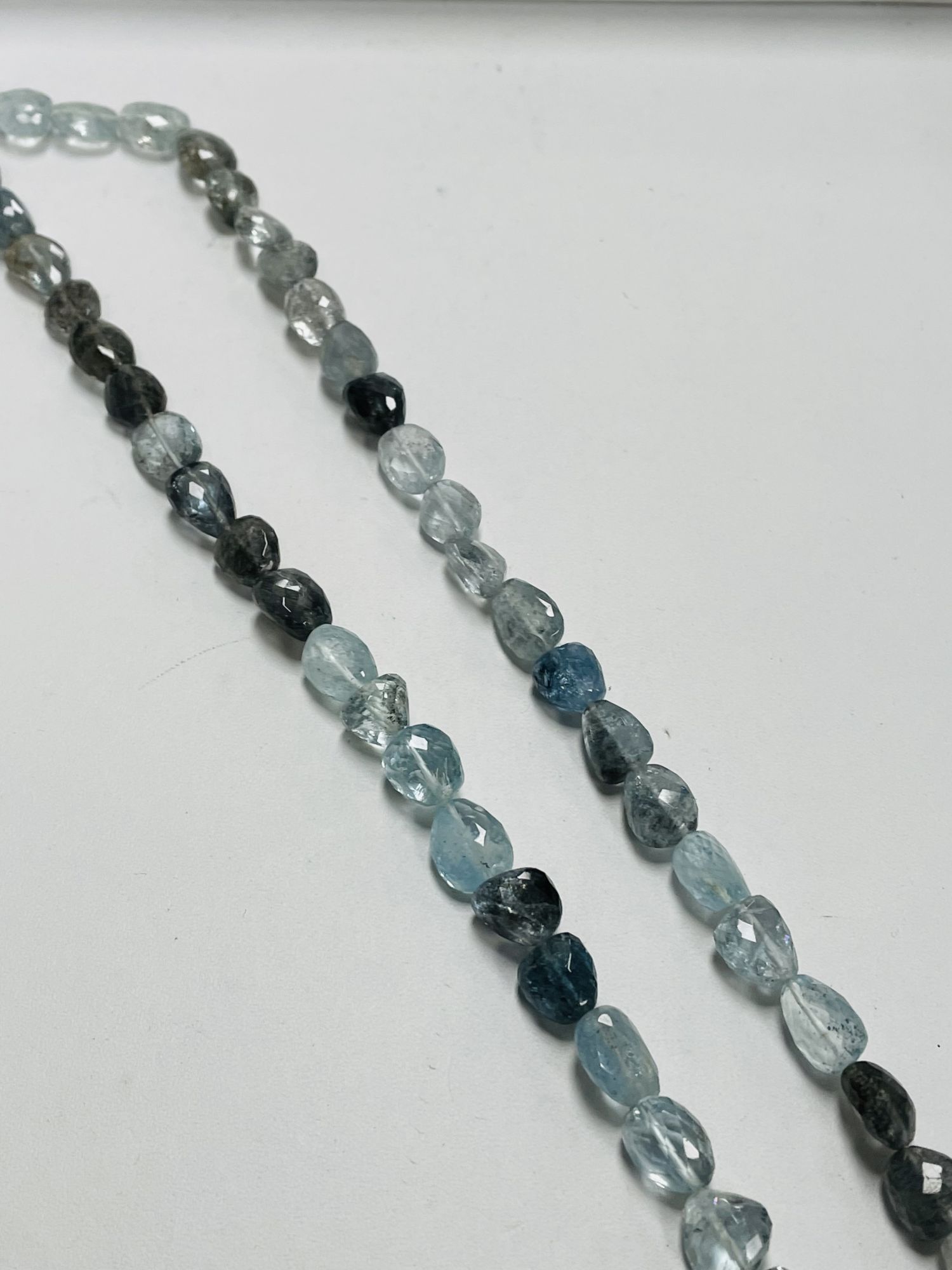 Copper Aquamarine Nugget Faceted