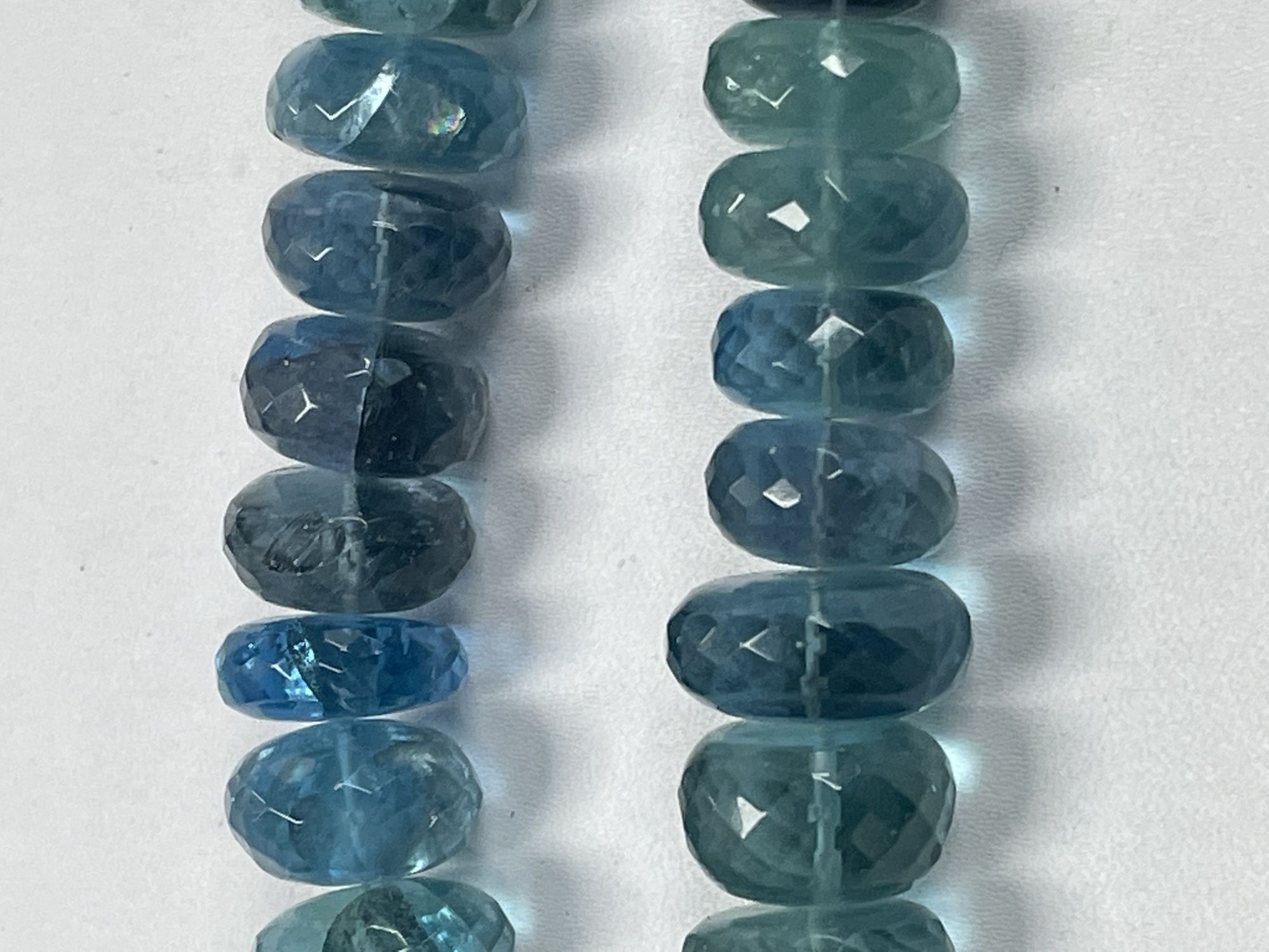 Fluorite Rondelles Faceted