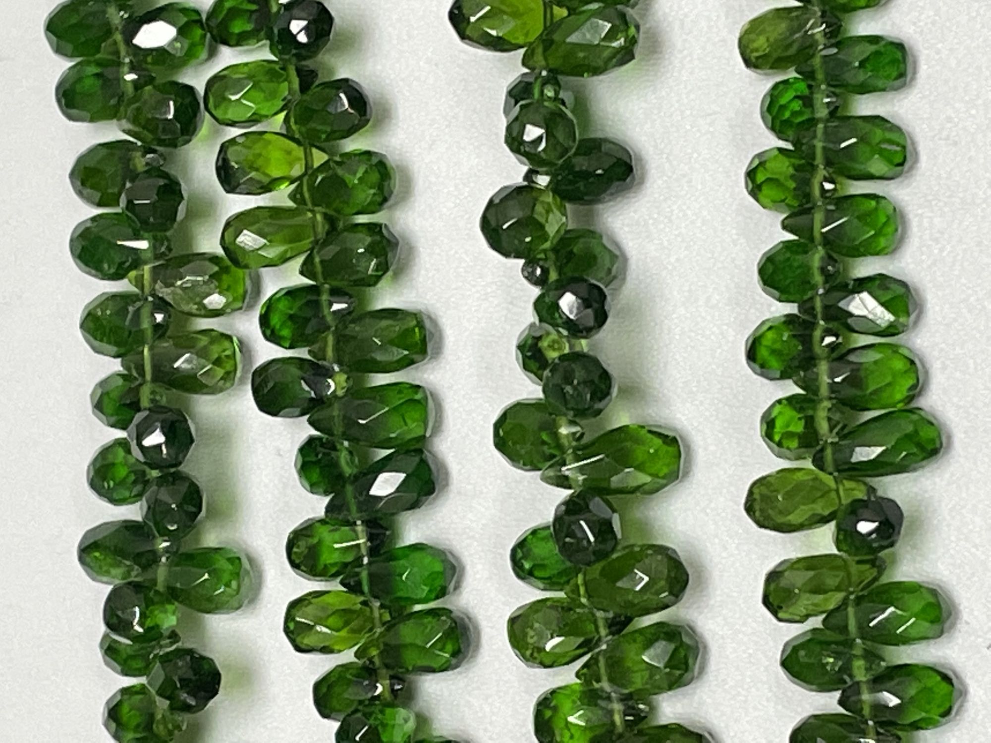 Chrome Diopside Drop Faceted