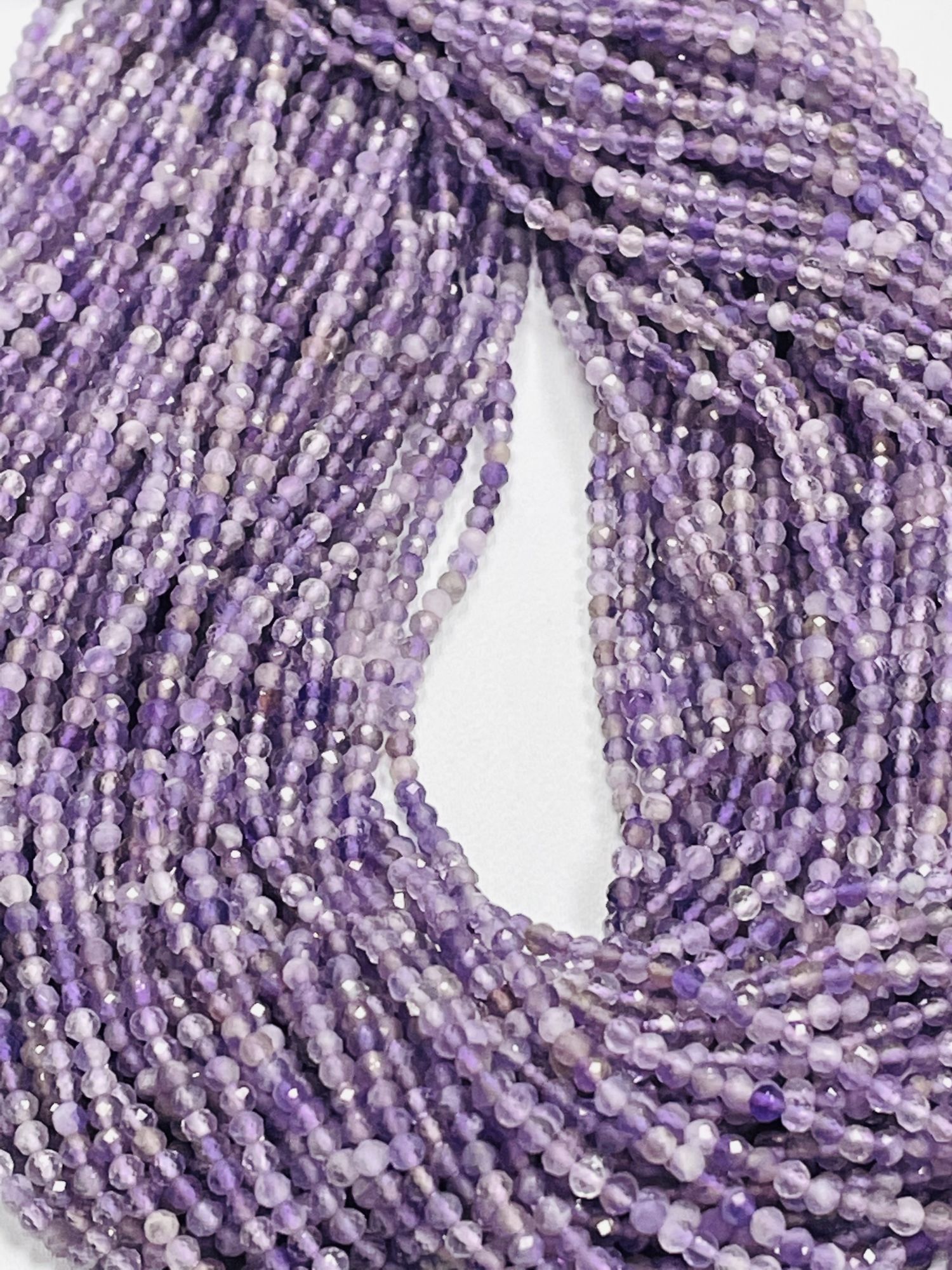 Shaded Purple Amethyst Rondelle Faceted