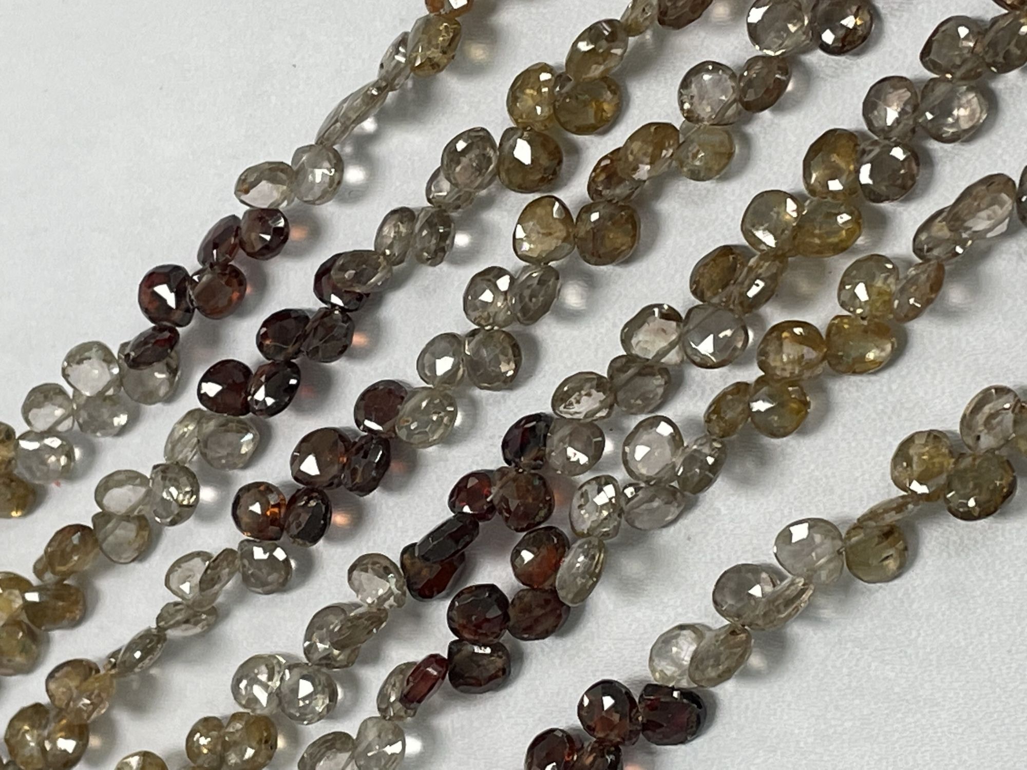 Shaded Zircon Heart Faceted