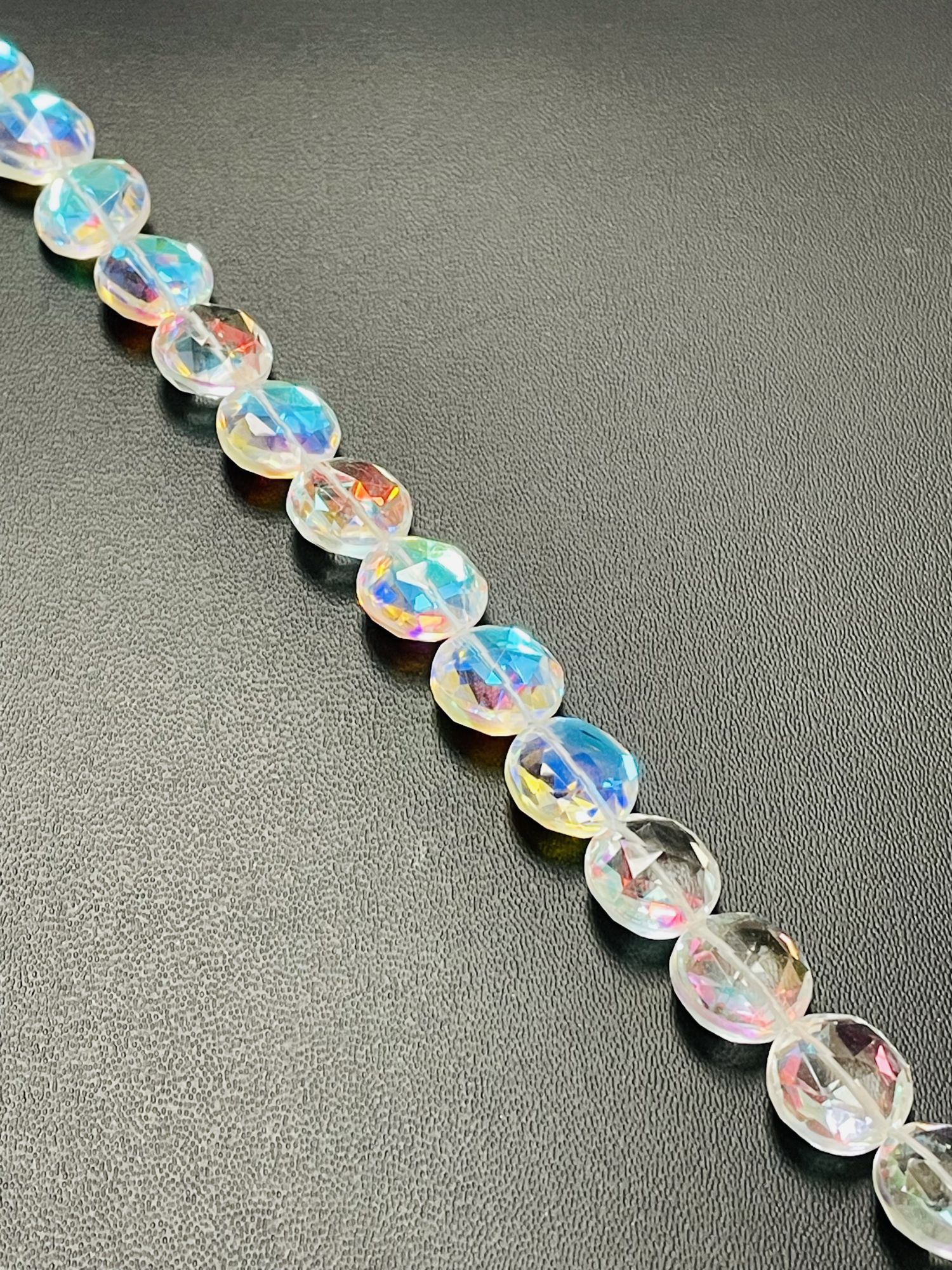 Quartz Coin Faceted