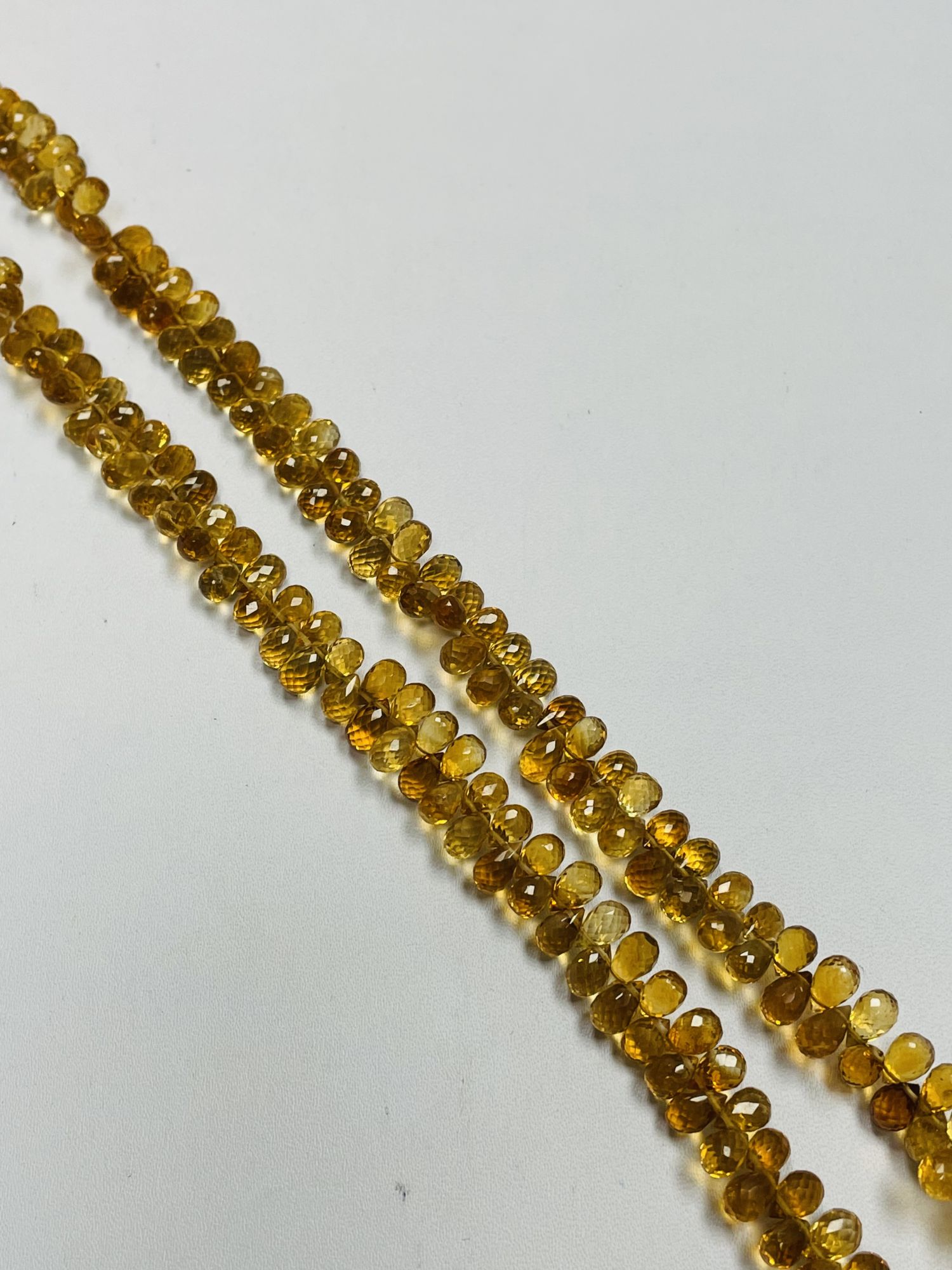 Citrine Drop Faceted