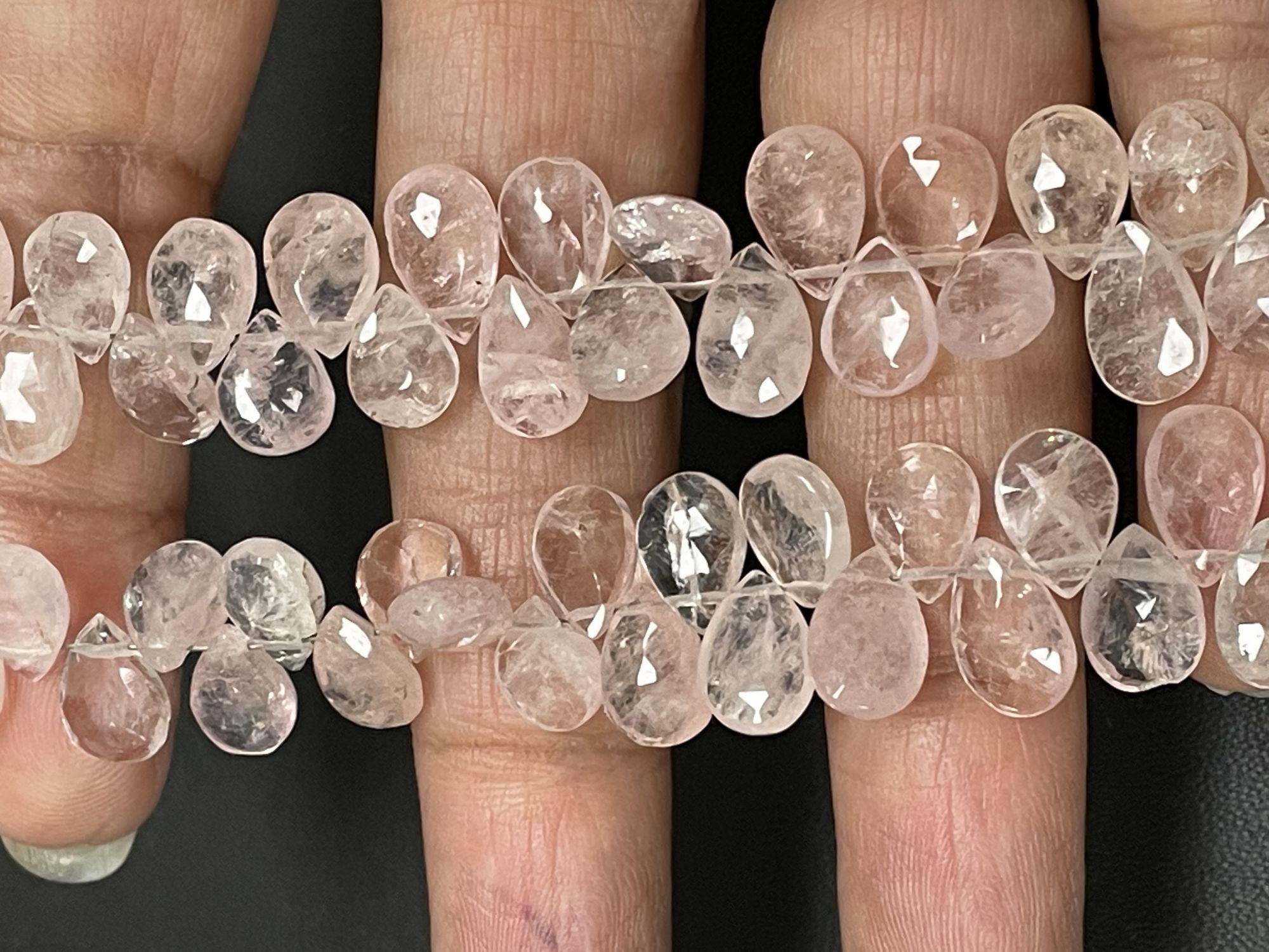 Morganite Pear Faceted