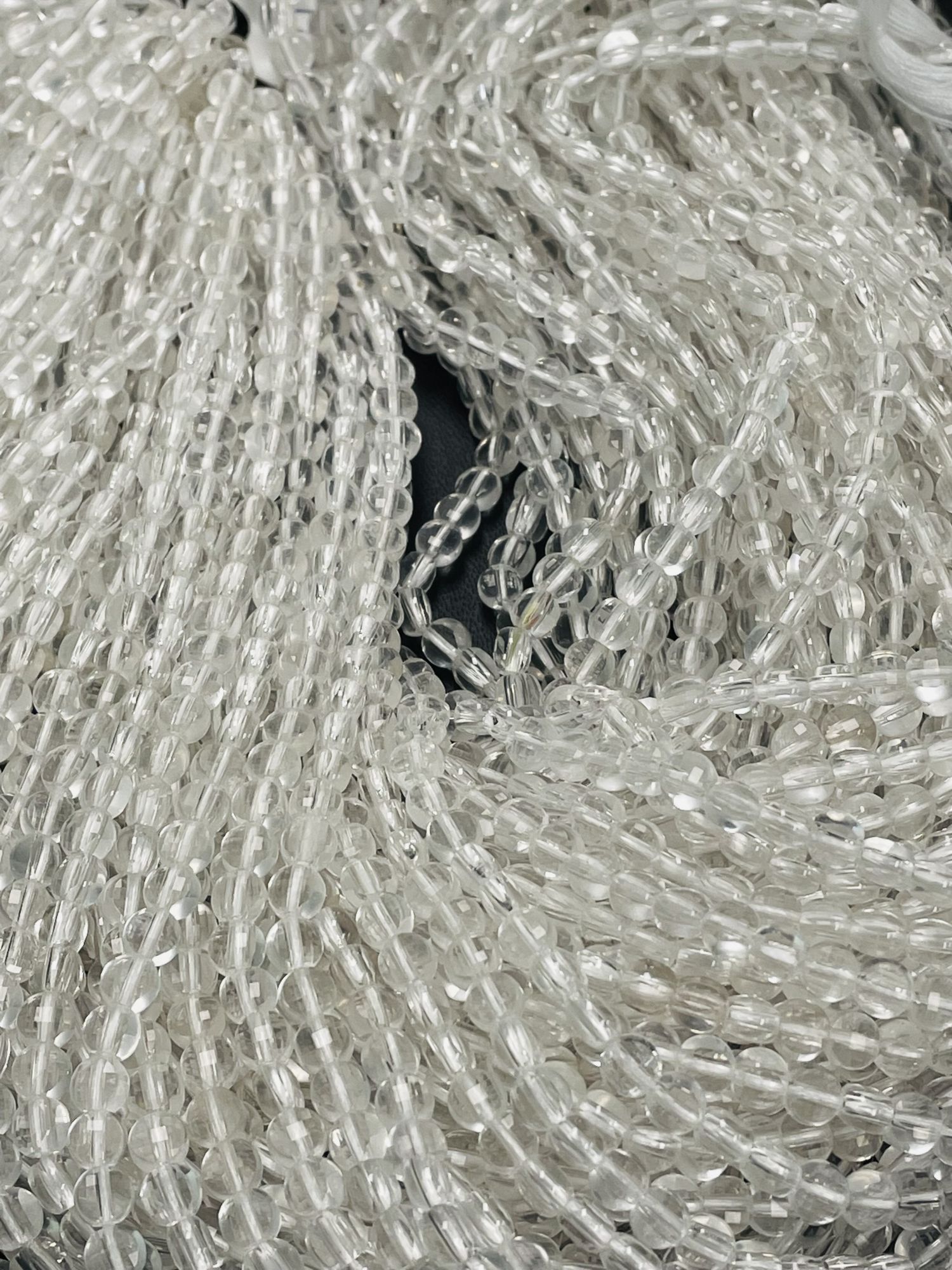 Crystal Quartz Coin Faceted