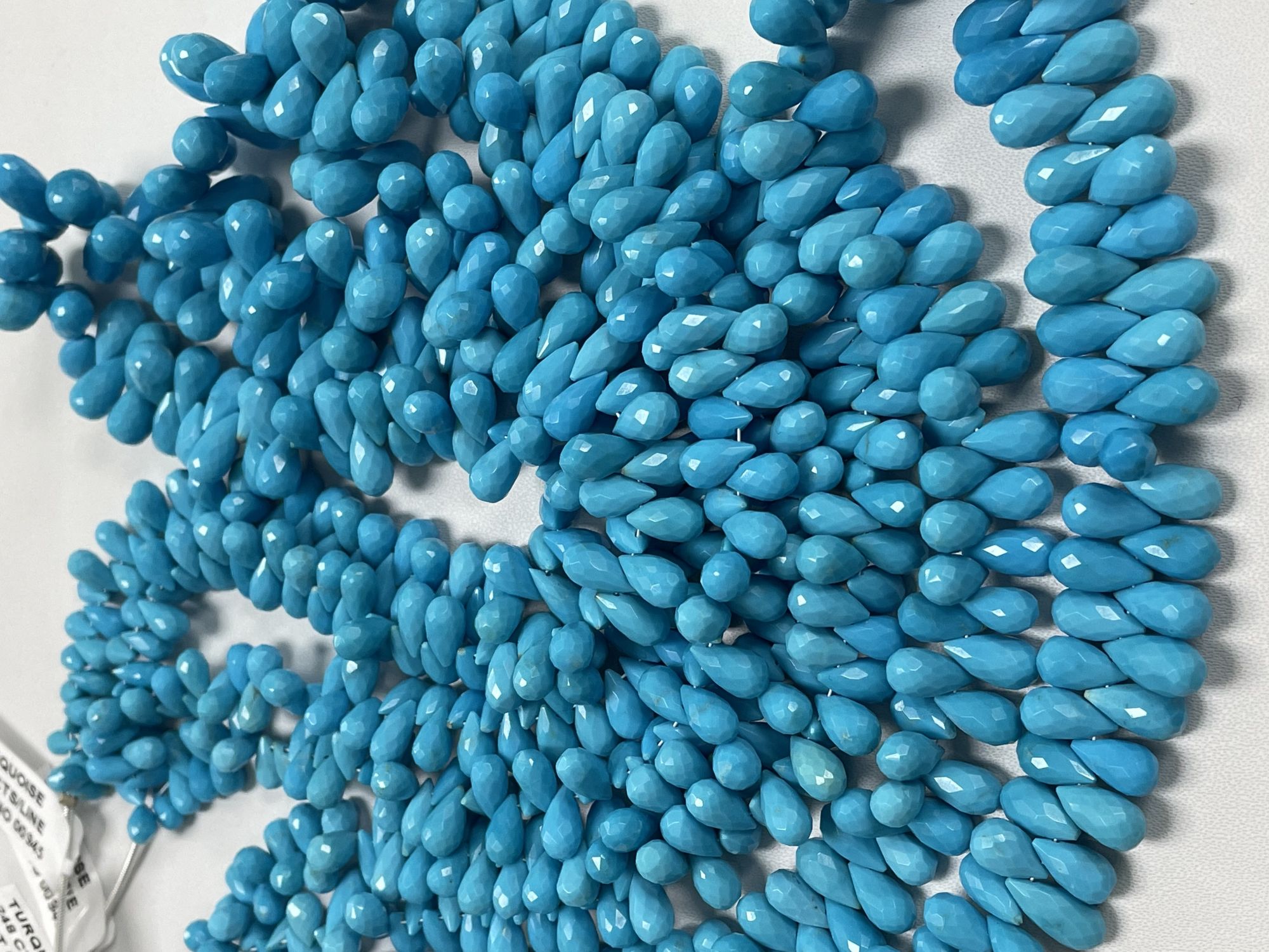 Turquoise Drop Faceted