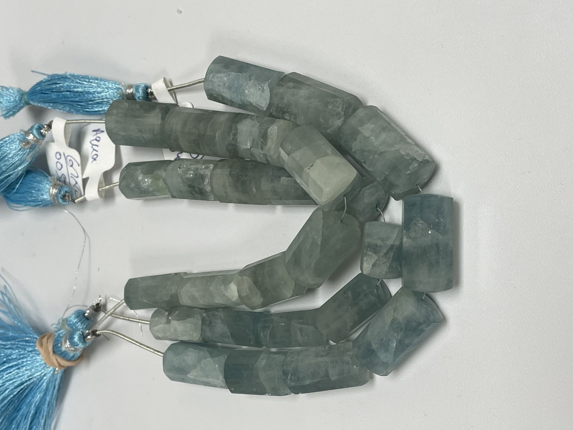 Aquamarine Tube Faceted