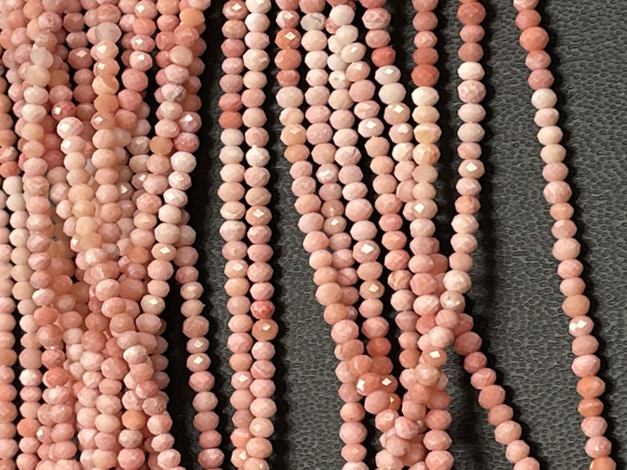 Shaded Opal Rondelle Faceted