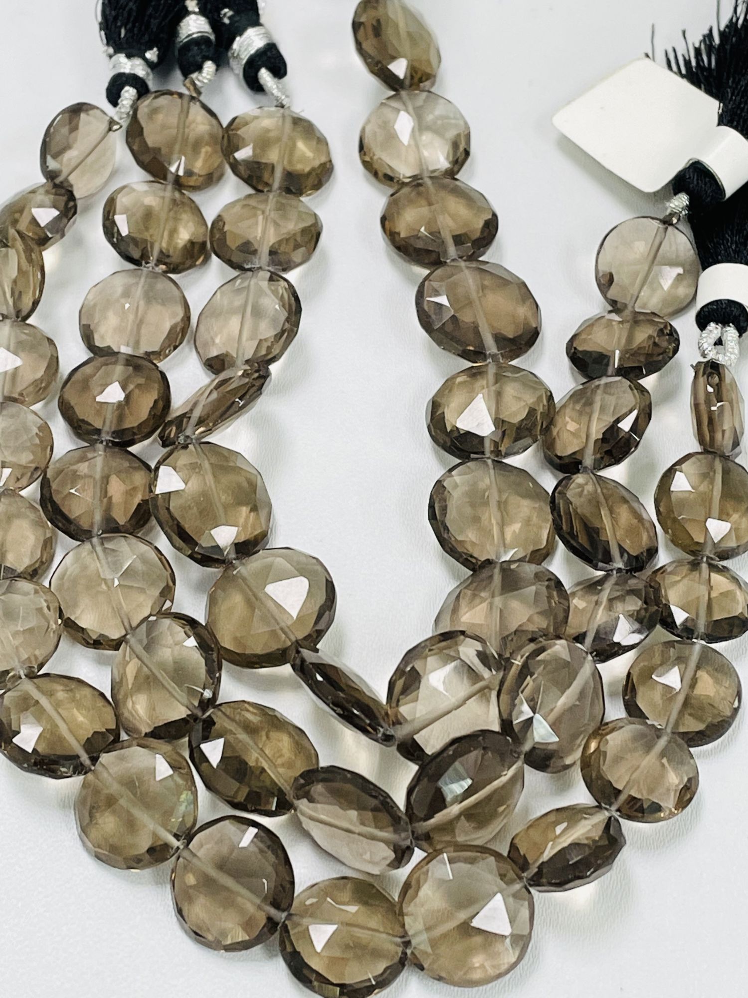 Smoky Quartz Coin Faceted