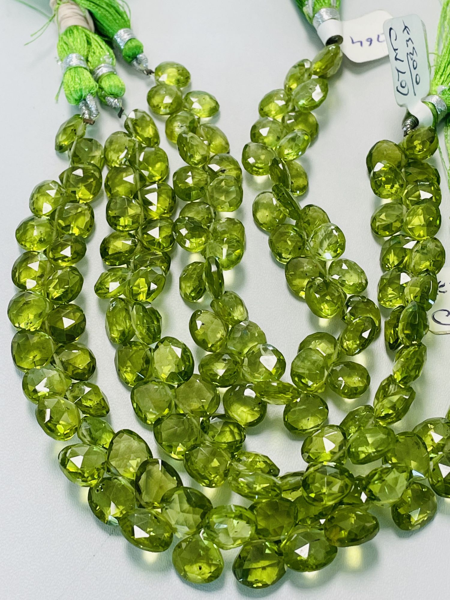 Peridot Heart Faceted