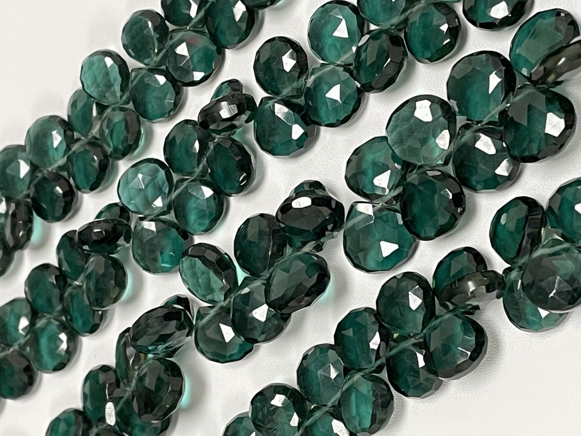 Green Hydro Quartz Heart Faceted