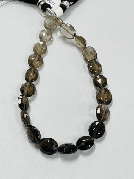 Shaded Smoky Quartz Oval Faceted