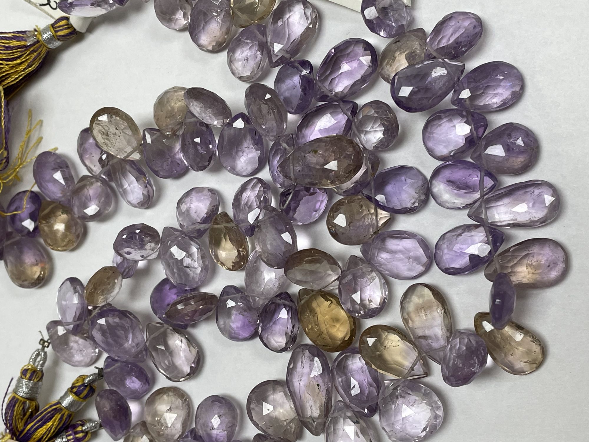 Ametrine Pear Faceted