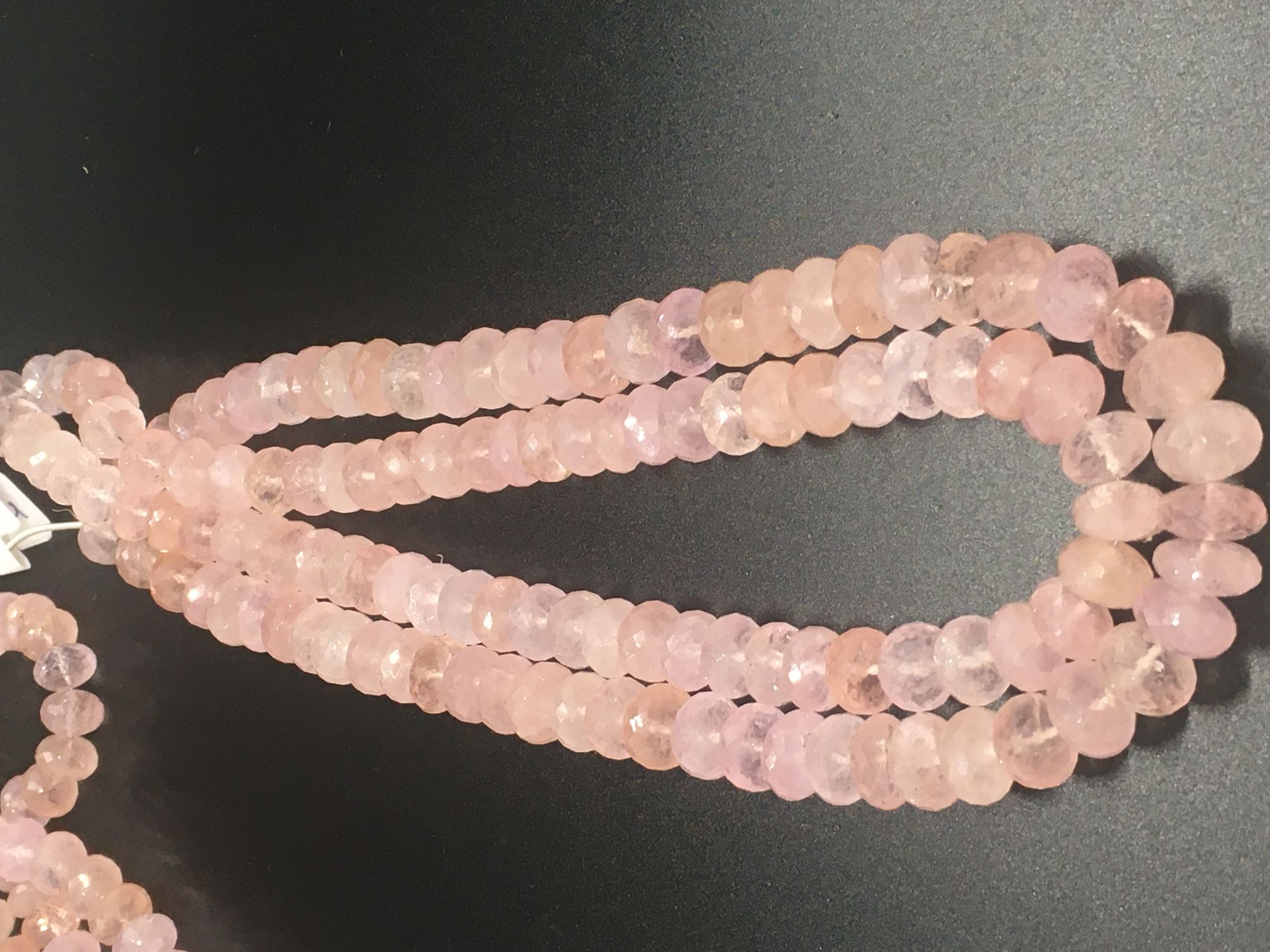 Morganite Rondelle Faceted
