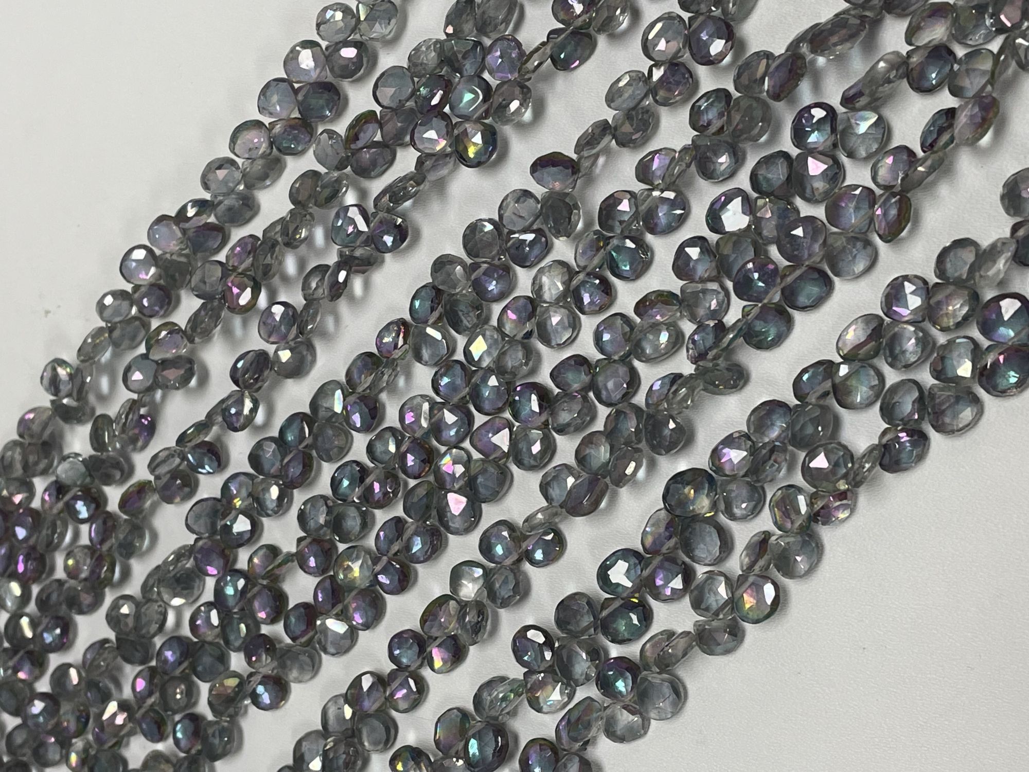 Mystic Topaz Heart Faceted