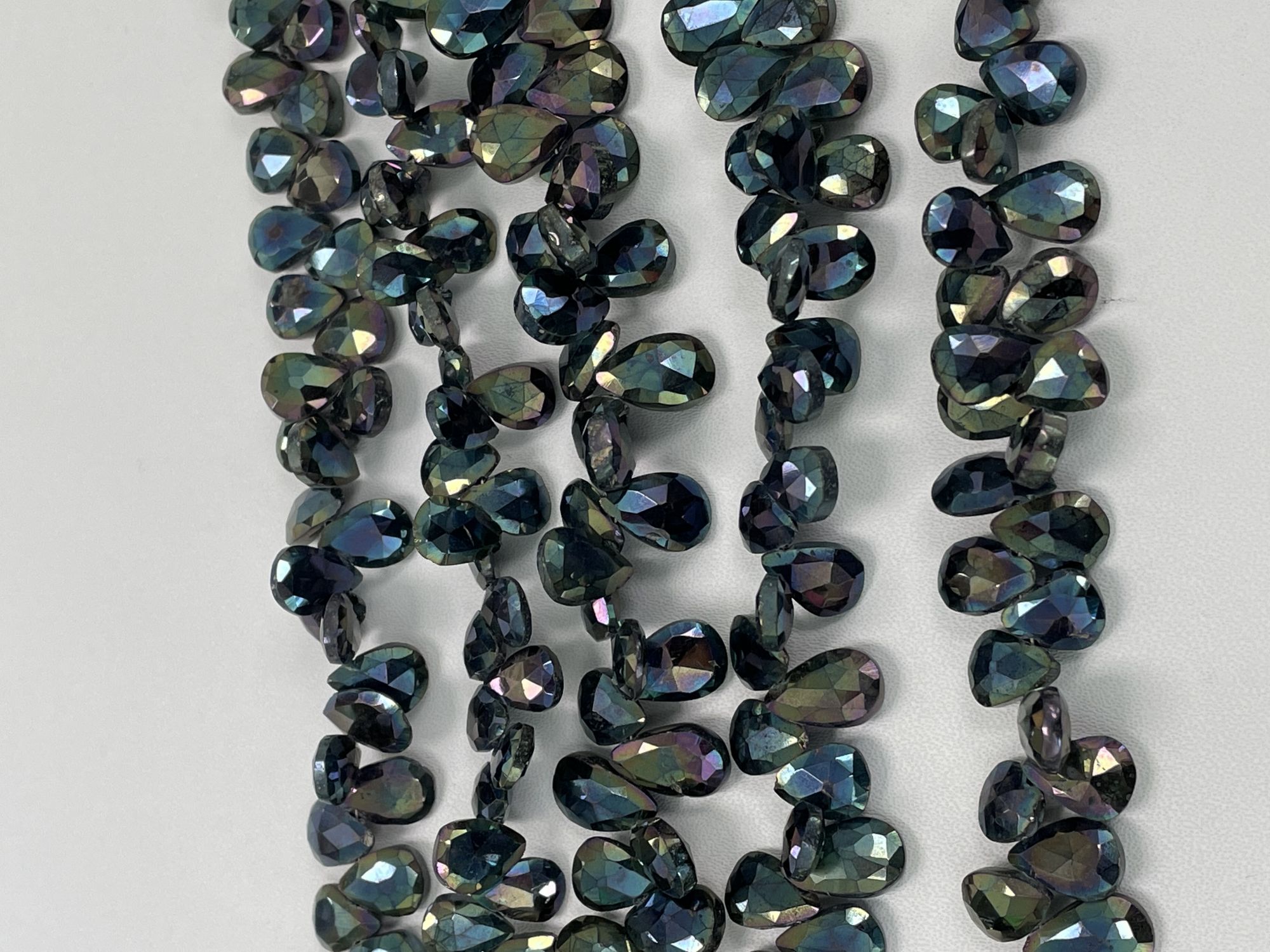 Mystic Green Spinel Pear Faceted