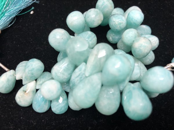 Amazonite Drops Faceted