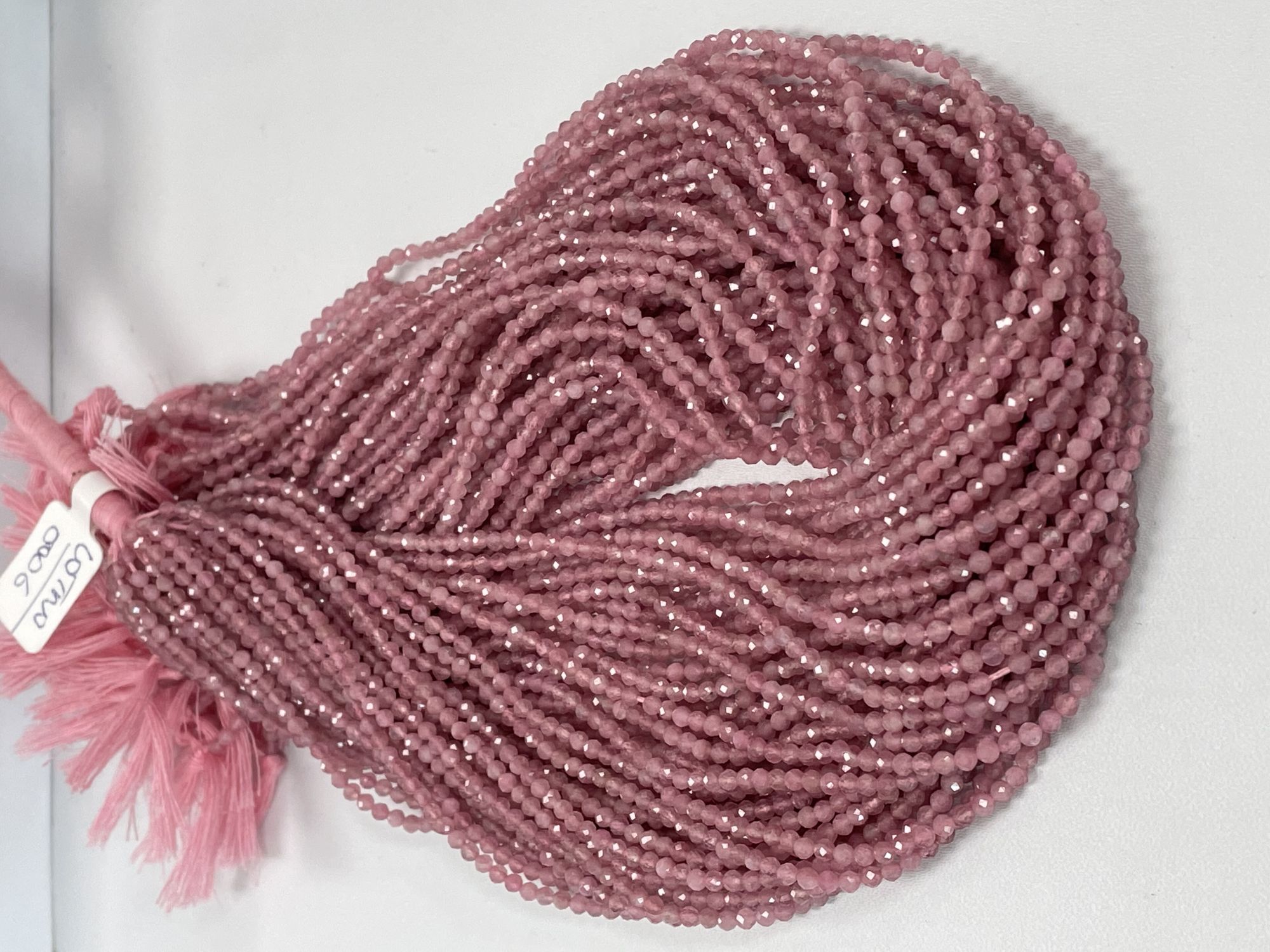 Pink Tourmaline Rondelle Faceted