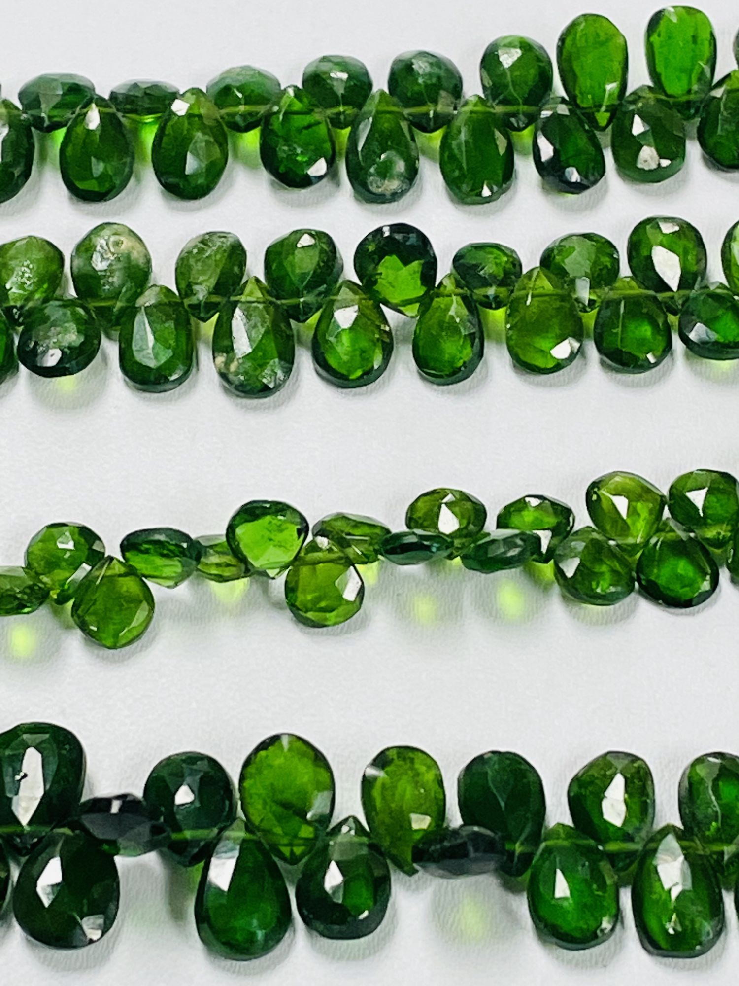 Chrome Diopside Pear Faceted