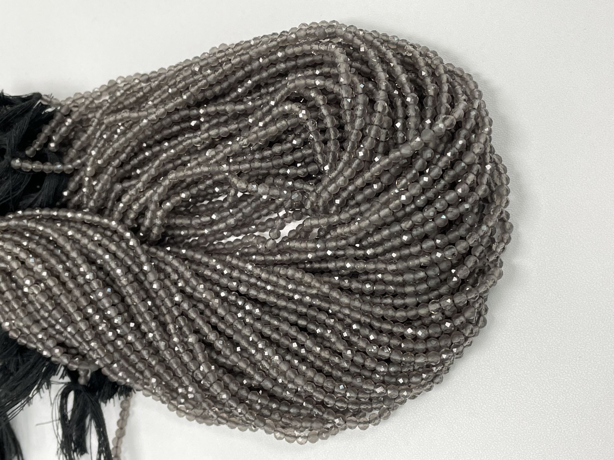 Smoky Quartz Rondelle Faceted