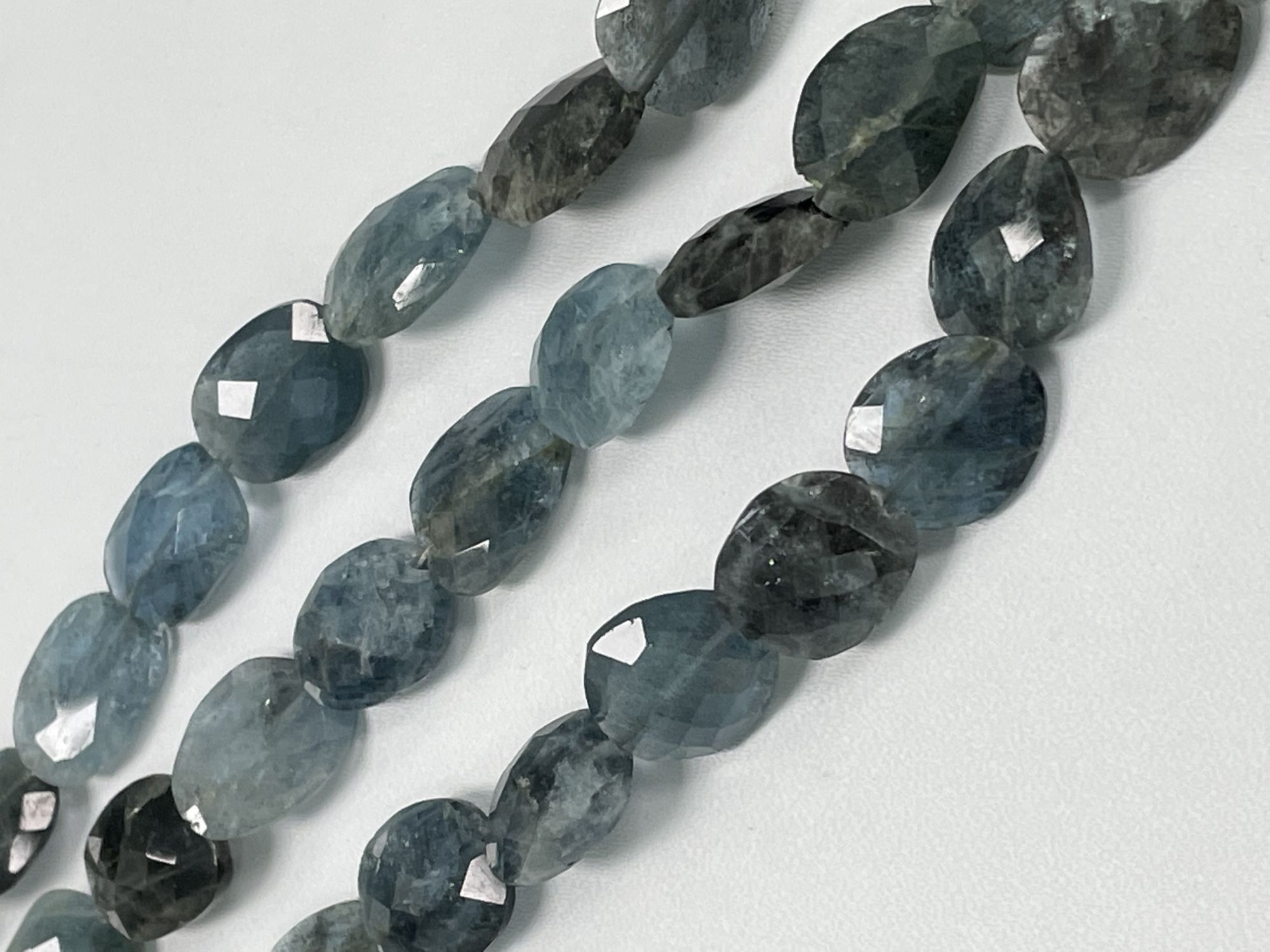 Moss Aquamarine Nugget Faceted