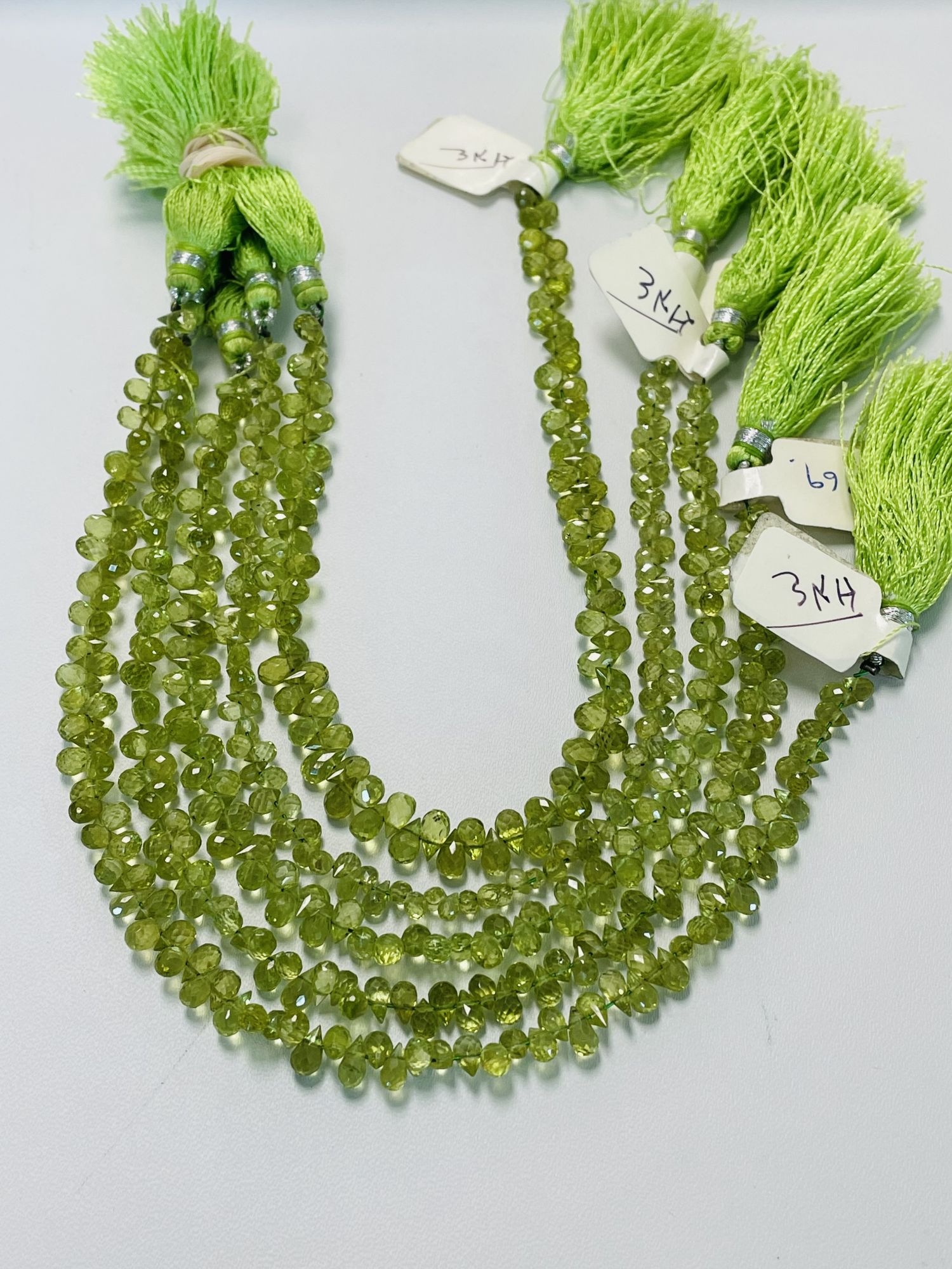 Peridot Drop Faceted
