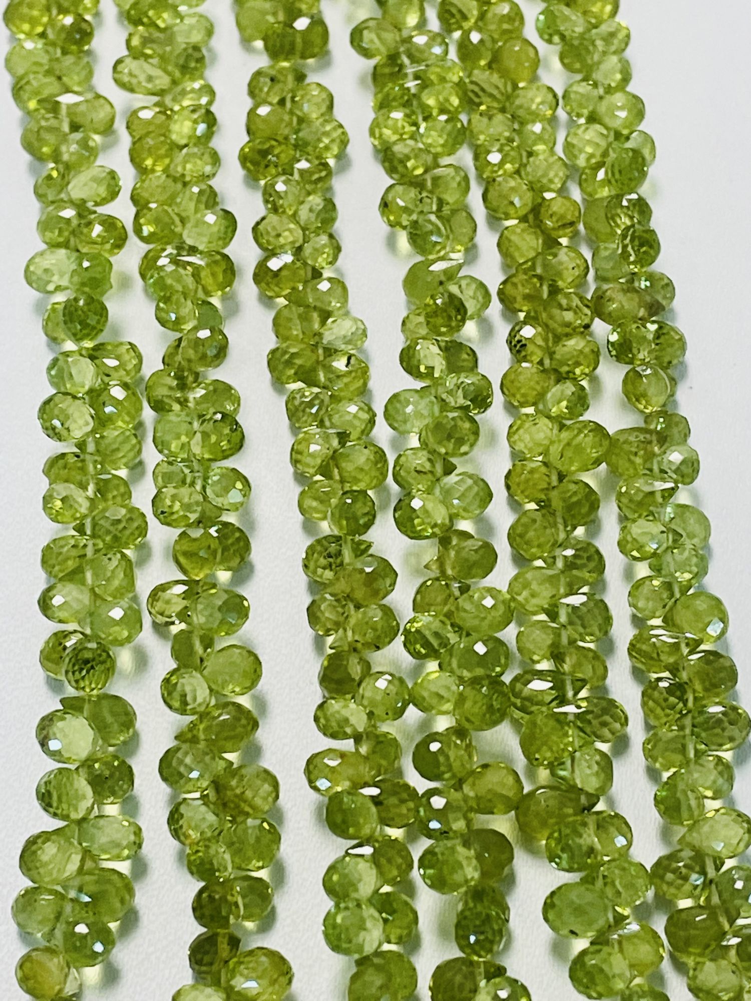 Peridot Drop Faceted