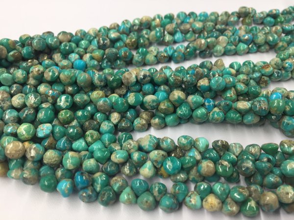 Arizona Turquoise Onions Faceted