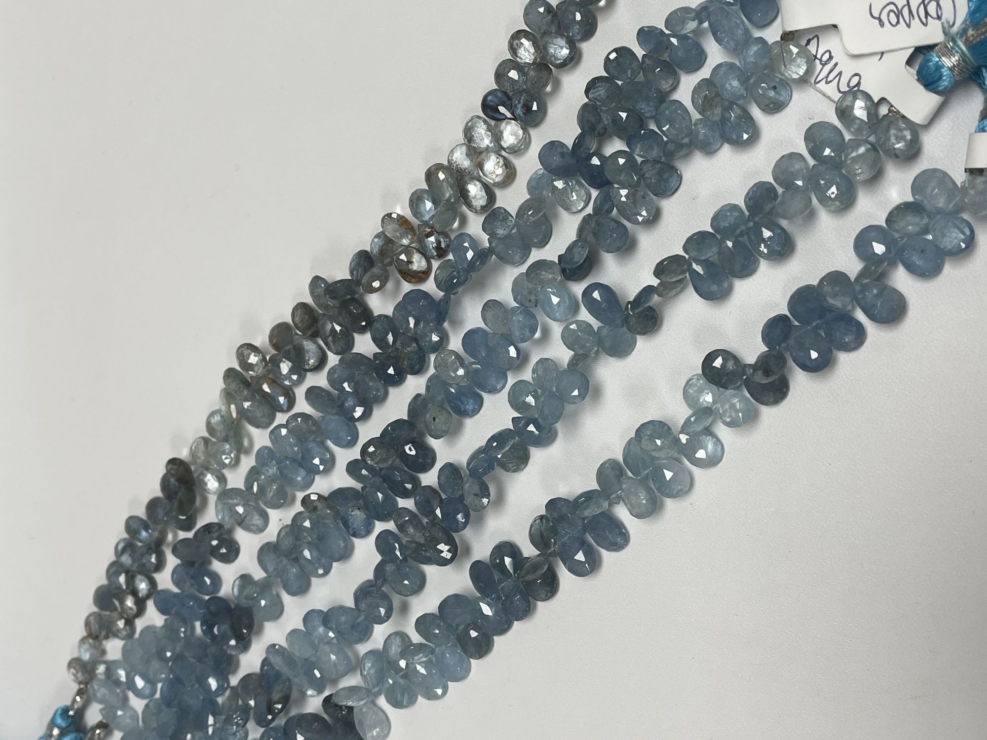 Aquamarine Pear Faceted